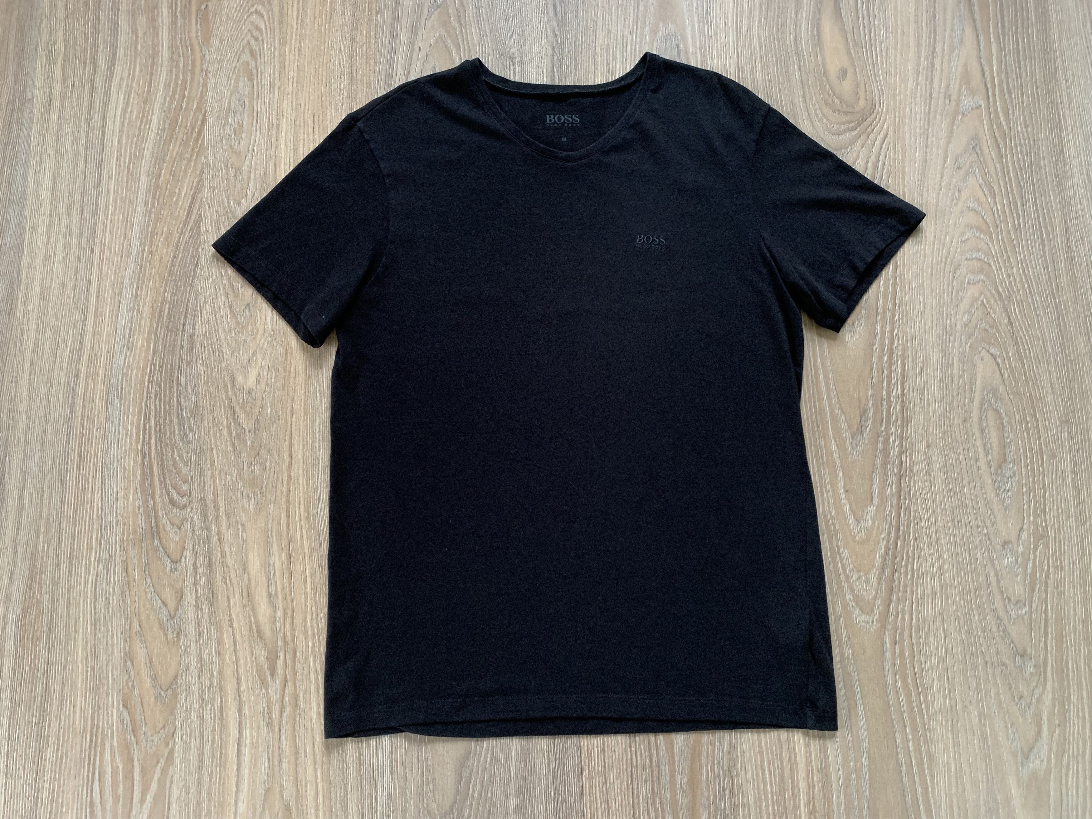 Hugo Boss Mens Hugo Boss Basic Black T Shirt Size US L / EU 52-54 / 3 - 2 Thumbnail