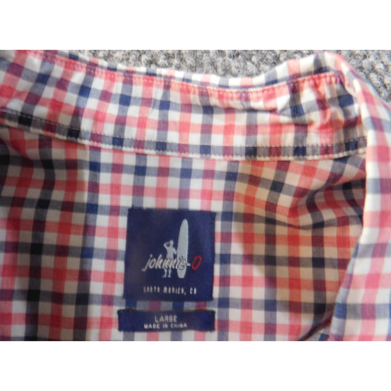 johnnie-O johnnie-O shirt Large pink button up mens logo cali casual surf plaid Size US L / EU 52-54 / 3 - 4 Thumbnail