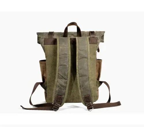 Japanese Brand Vintage Retro Canvas Backpack Size ONE SIZE - 3 Thumbnail
