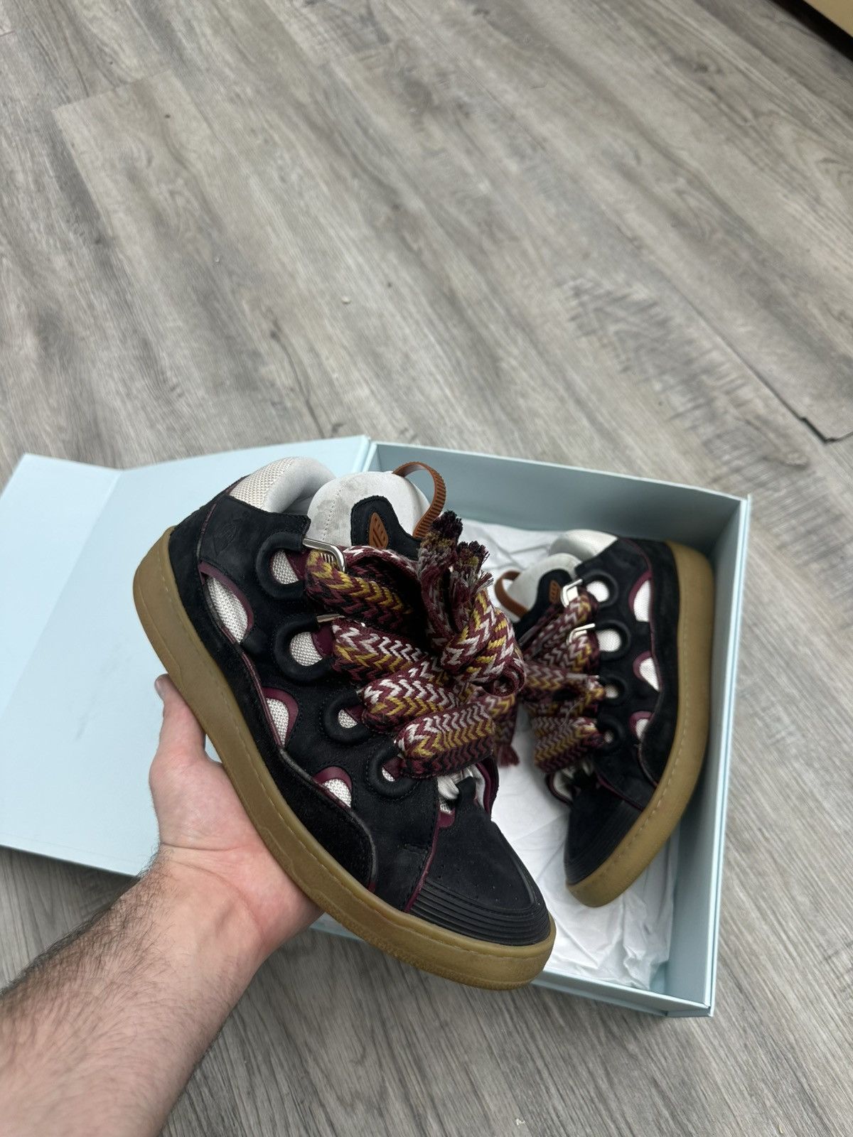 Lanvin Lanvin Curb Sneaker Black Maroon Red Laces Size US 11 / EU 44 - 1 Thumbnail