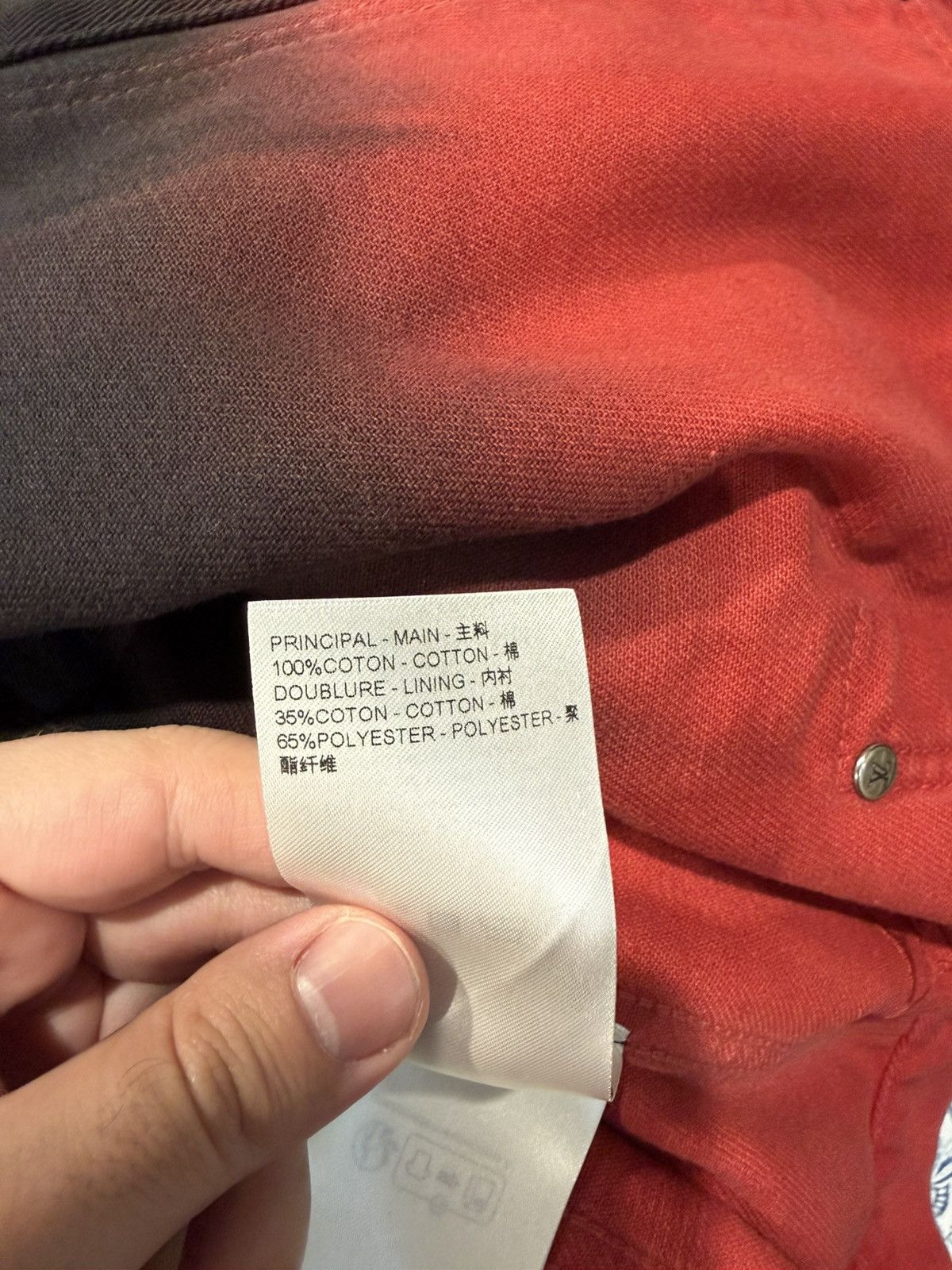 Louis Vuitton Louis Vuitton Black Red Monogram Denim Jacket Size US XL / EU 56 / 4 - 8 Thumbnail