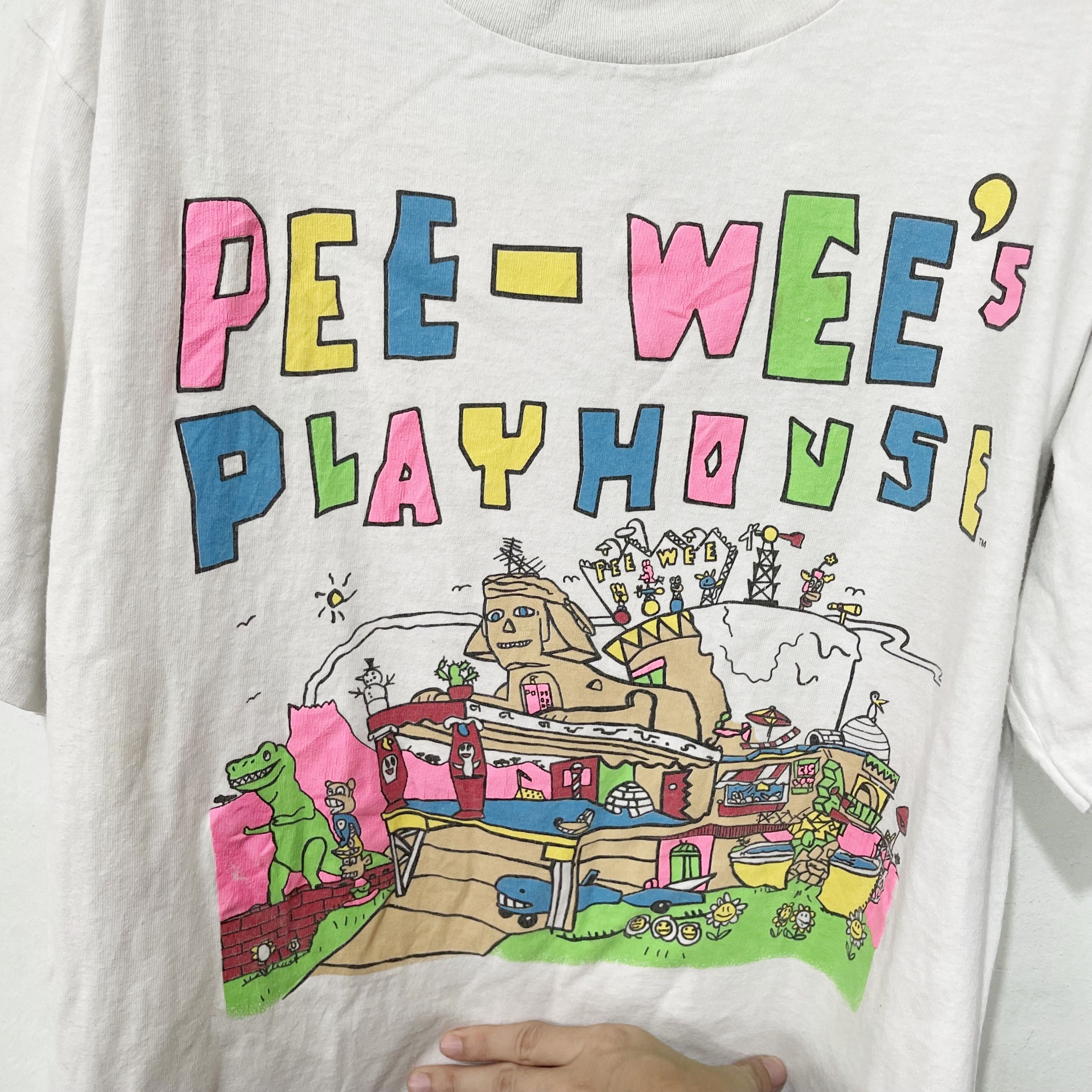 Vintage Vintage 1989 Pee-wee’s Playhouse T-Shirt Size US S / EU 44-46 / 1 - 2 Thumbnail
