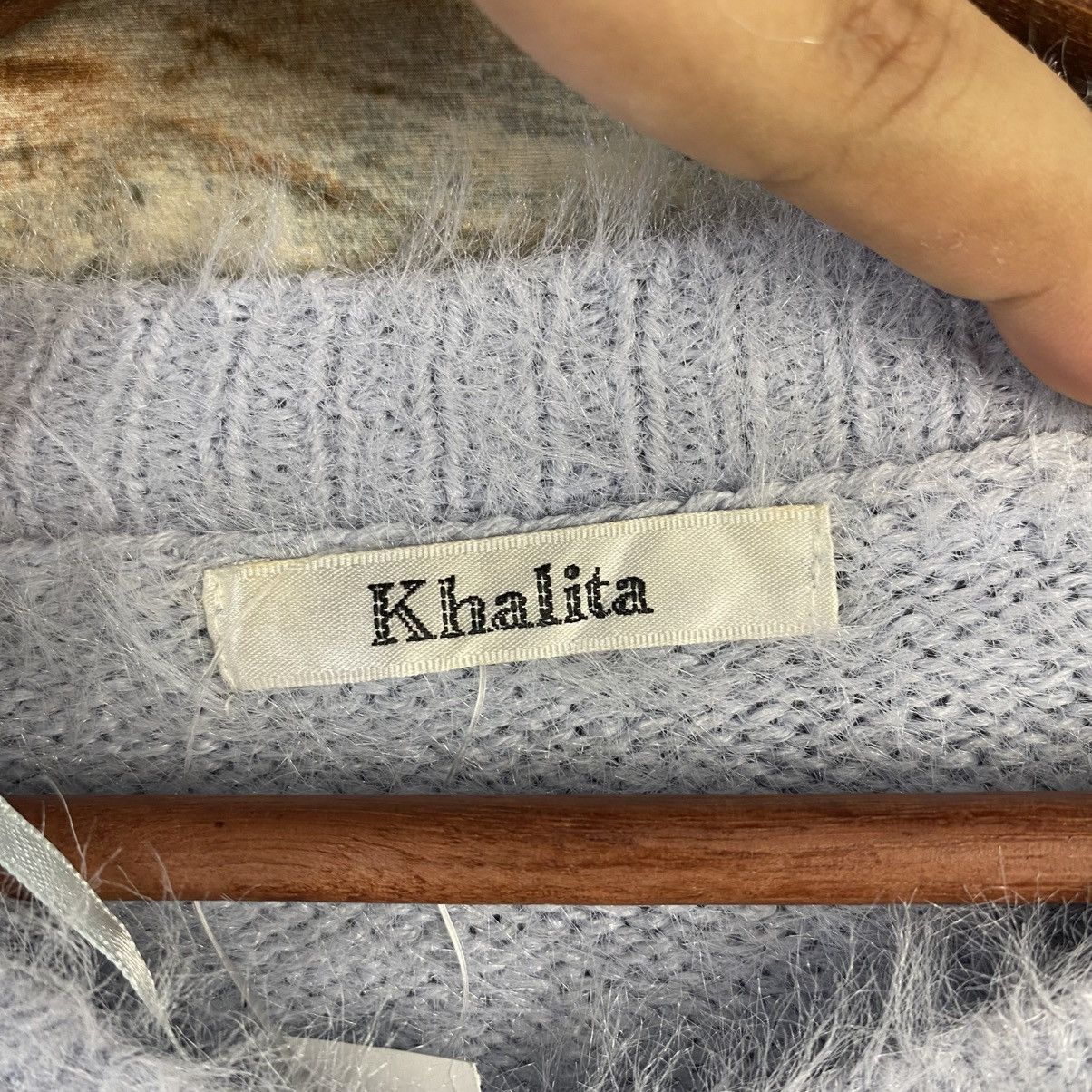 Homespun Knitwear DL Khalita Blue shaggy fur Mohair Knitwear #C1077 Size M / US 6-8 / IT 42-44 - 9 Thumbnail