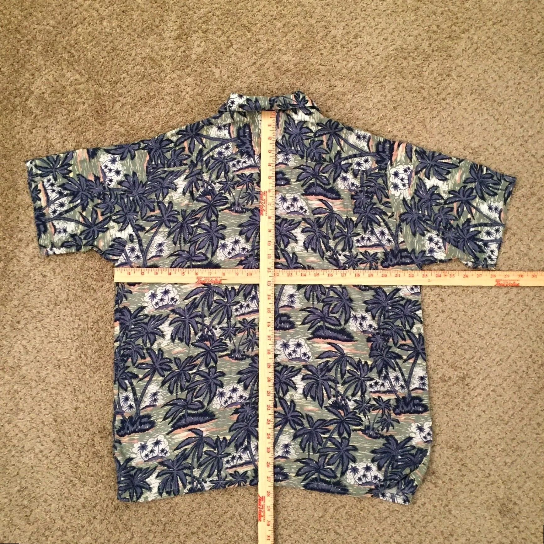Vintage Pineapple Connection Shirt Mens Medium Blue Floral Short Sleeve Button Up Shirt Size US M / EU 48-50 / 2 - 5 Thumbnail