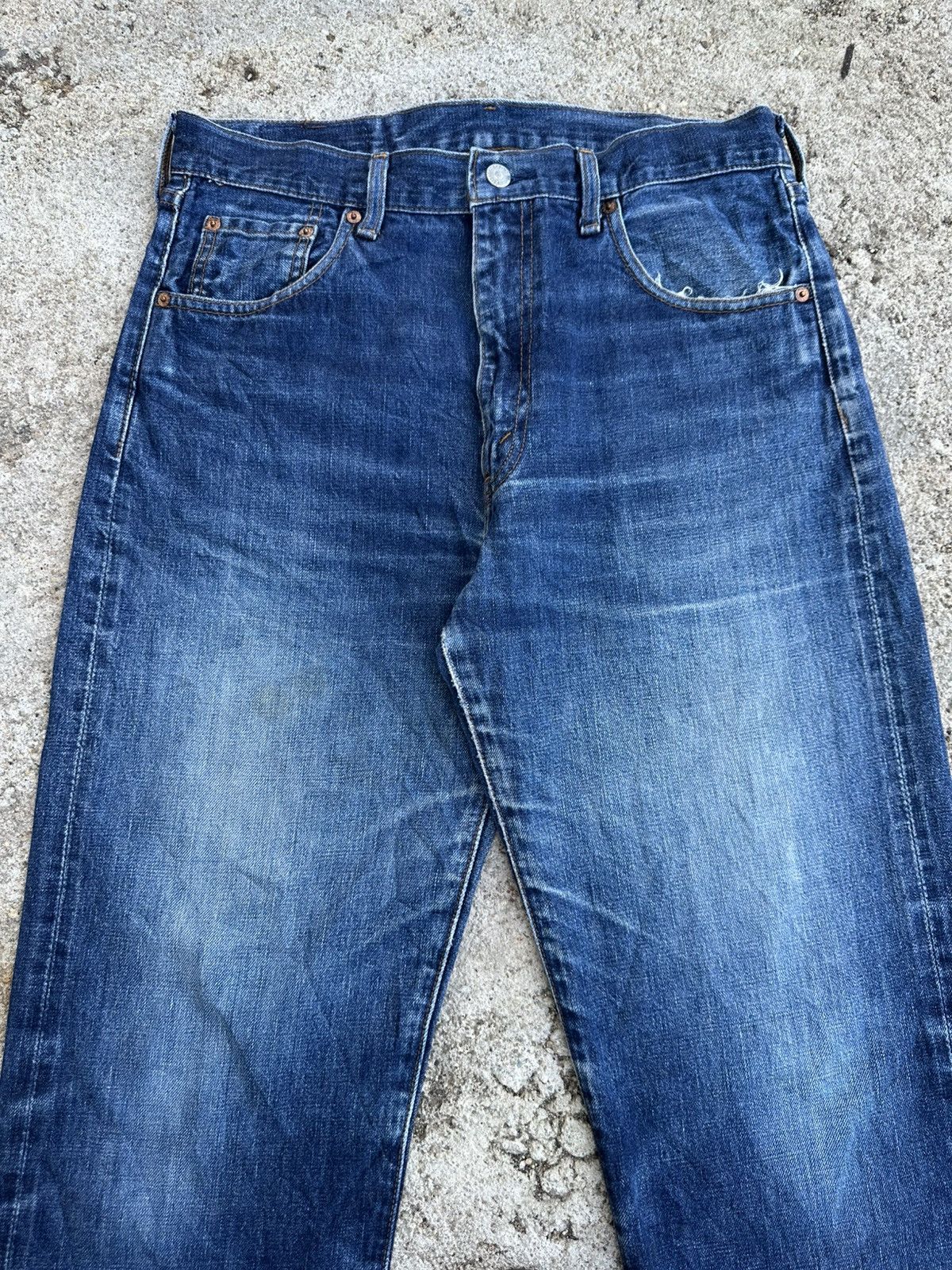 Levi's Vintage Clothing Vintage 90s Levis 502 XX Japan Big E Selvedge Jeans Denim Size US 33 - 4 Thumbnail