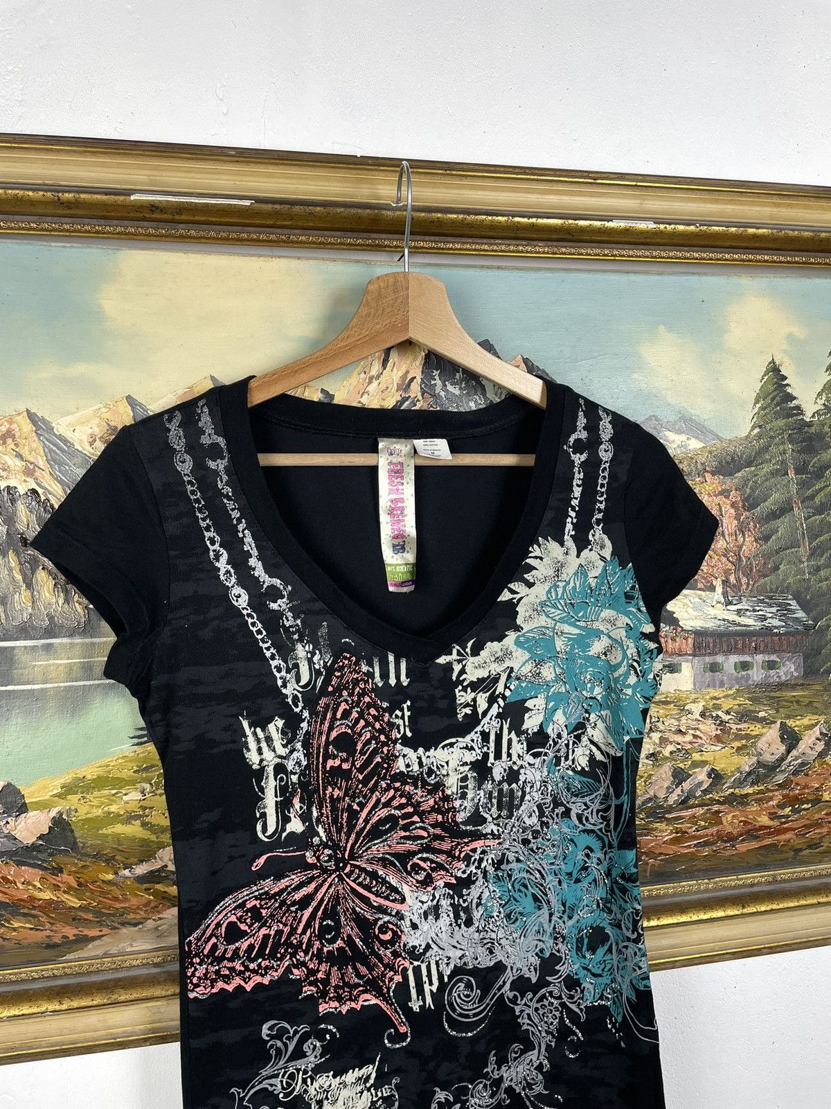 Affliction Vintage Y2k Black Tee Avant Garde Affliction Cyber Size M / US 6-8 / IT 42-44 - 5 Thumbnail