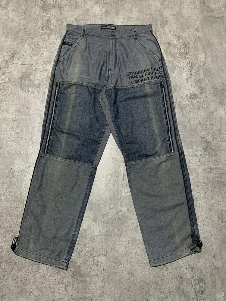 Fubu Vintage SunFaded adjustable leg baggy jeans hip hop Size US 30 / EU 46 - 3 Thumbnail