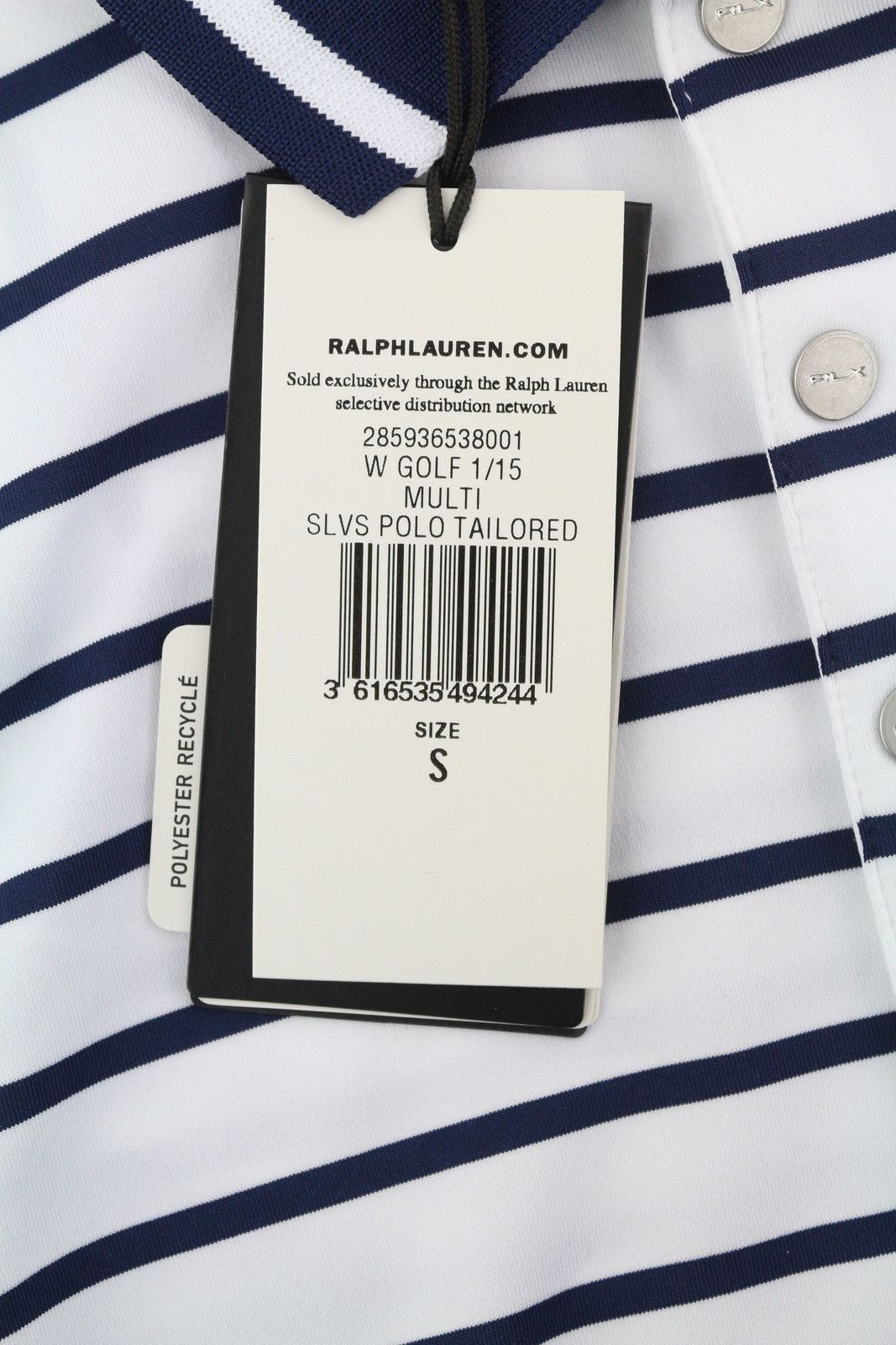 RLX Ralph Lauren GOLF S White Sleeveless Polo Tee 84713 Size S / US 4 / IT 40 - 6 Thumbnail