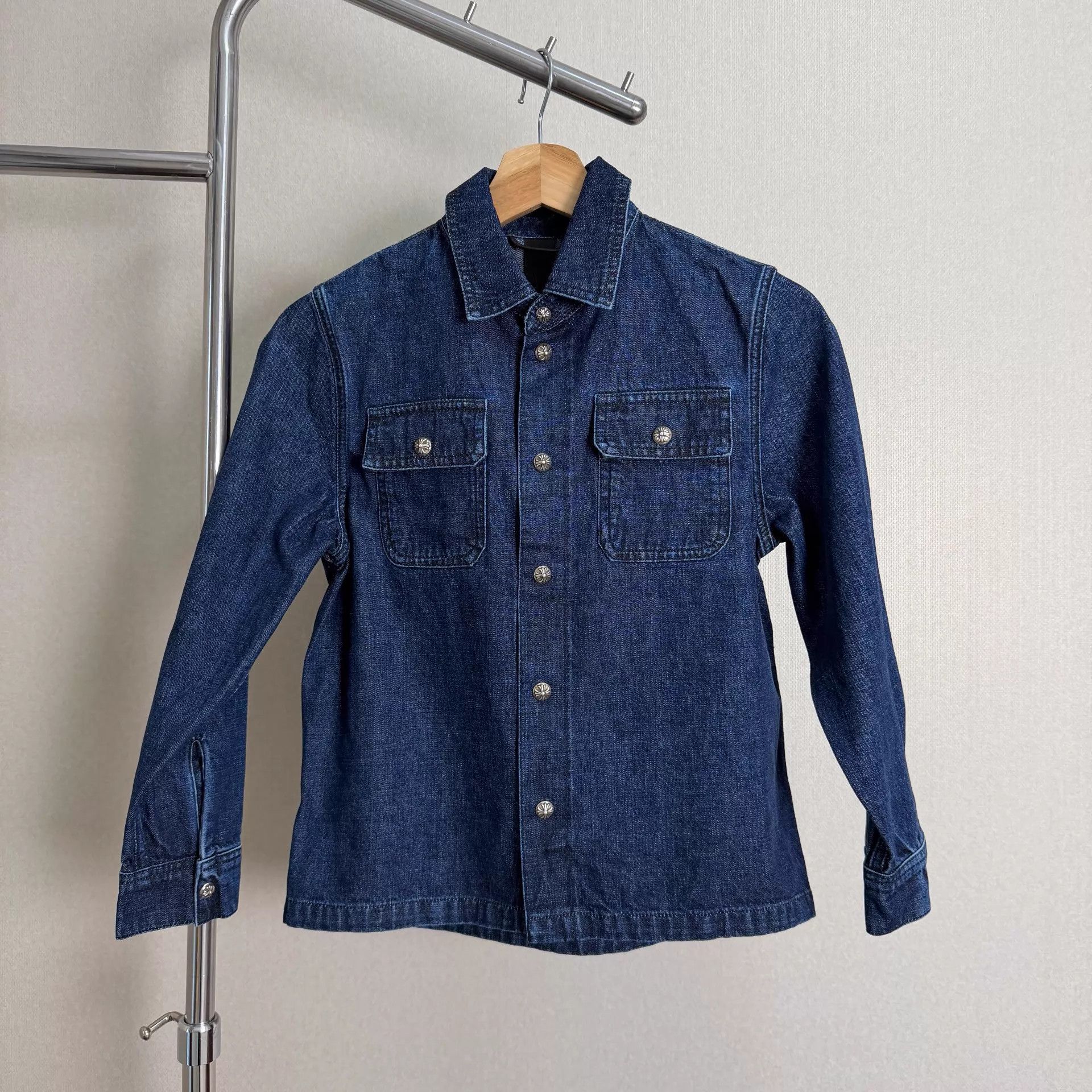 Chrome Hearts Chrome Hearts Work Dog Pocket Denim Shirt Kids 12Y New Size XXS / US 00 / IT 34 - 1 Thumbnail