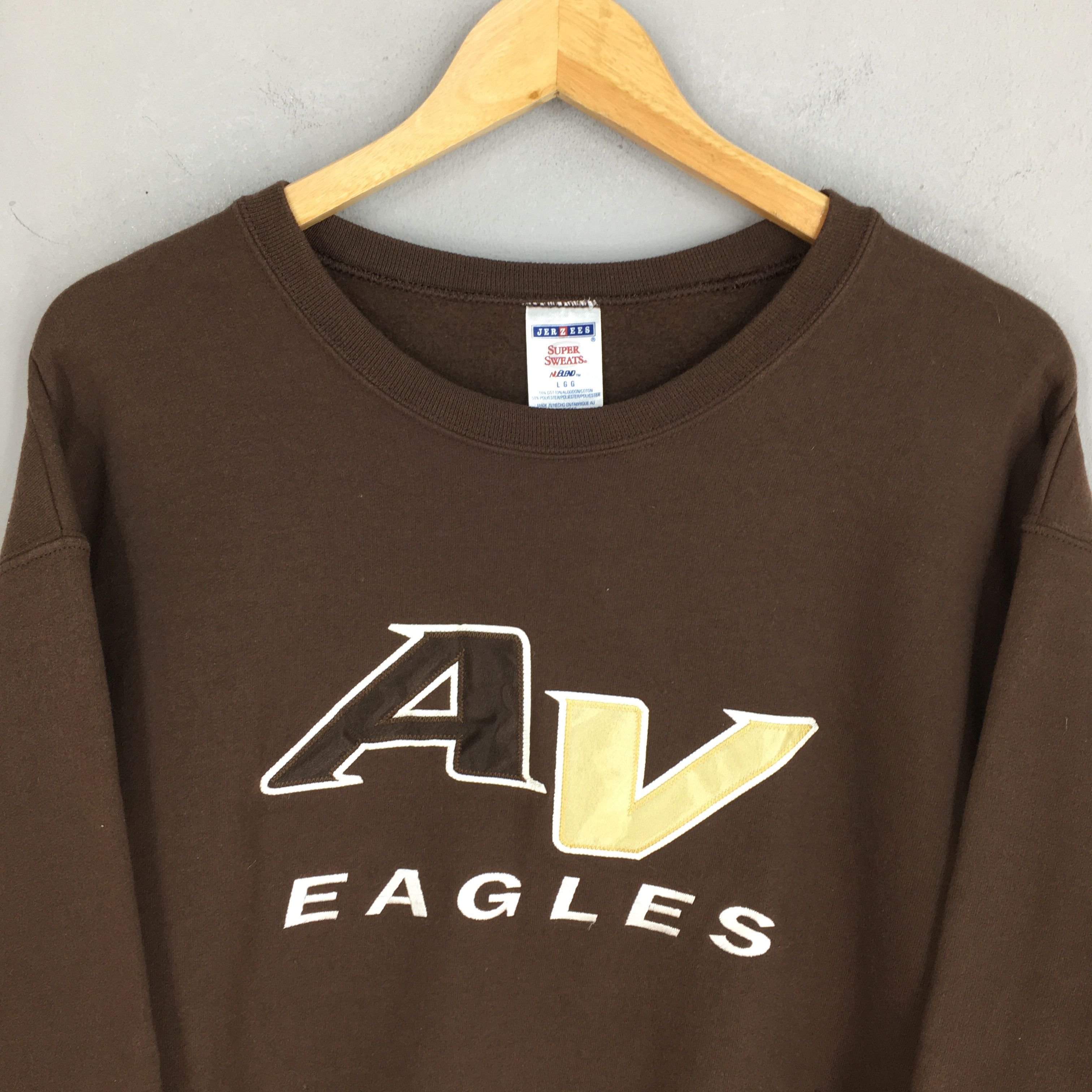 Jerzees × NCAA Vintage 90s AV Eagles Sweatshirt Large Size US L / EU 52-54 / 3 - 2 Thumbnail