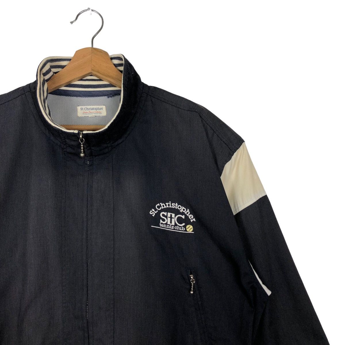 Japanese Brand 🔥90’s Vitage Tennis Club Bomber Jacket St. Christopher USA Size US L / EU 52-54 / 3 - 5 Thumbnail