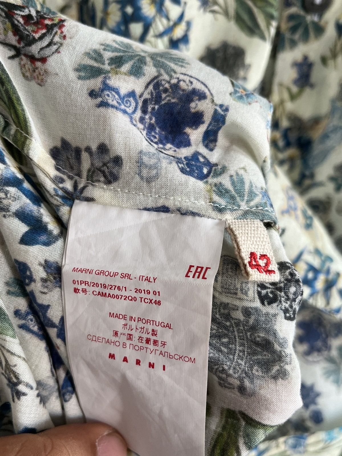 Marni Marni Floral Button Up Shirts Size US L / EU 52-54 / 3 - 5 Thumbnail