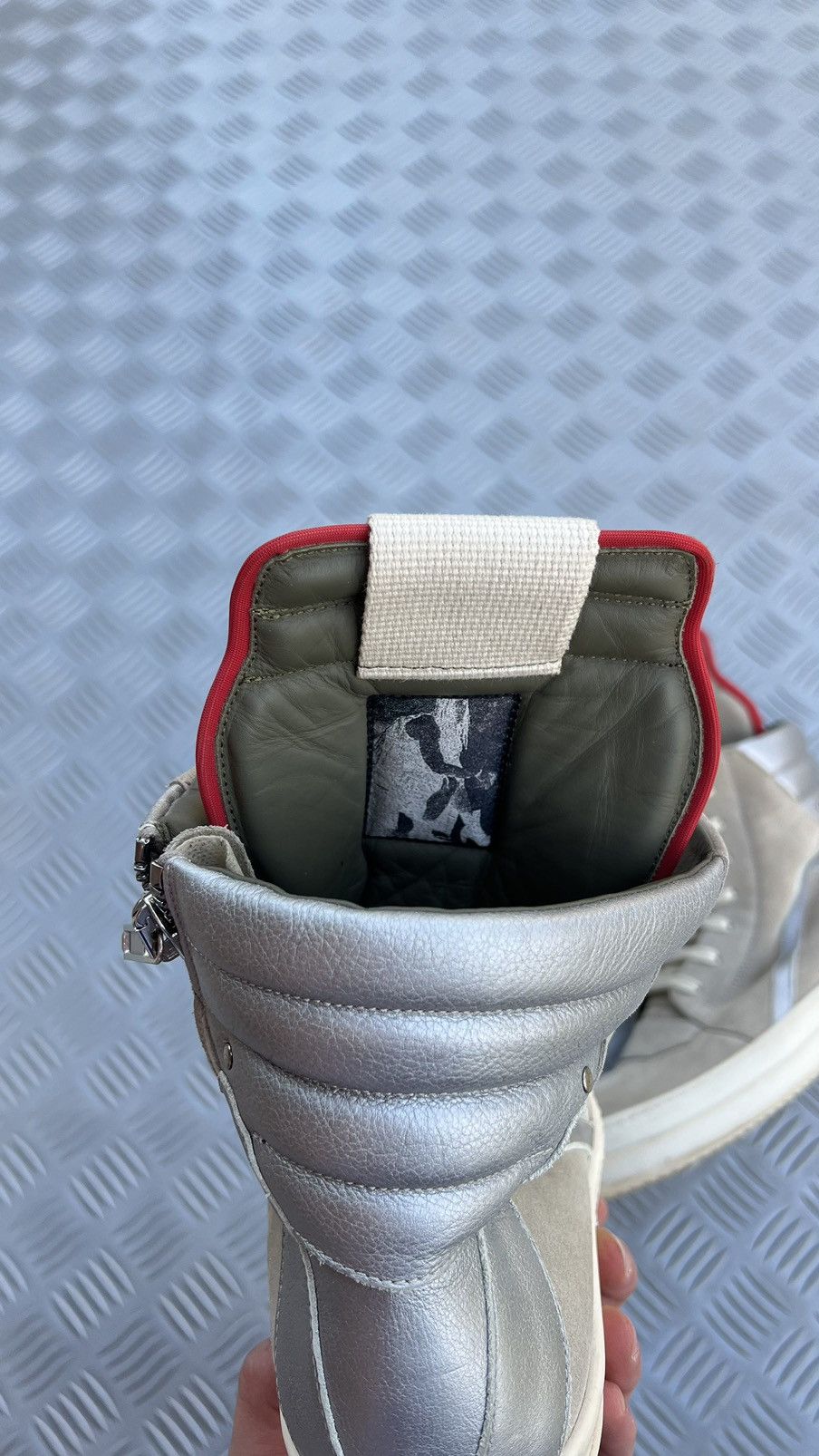Rick Owens Rick Owens geobasket pearl reflective Size US 7.5 / EU 40-41 - 14 Thumbnail