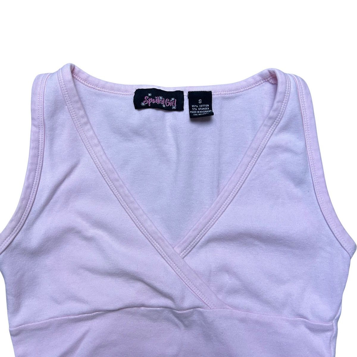 Vintage Light Pink Wrap Crop Top Size S / US 4 / IT 40 - 2 Thumbnail