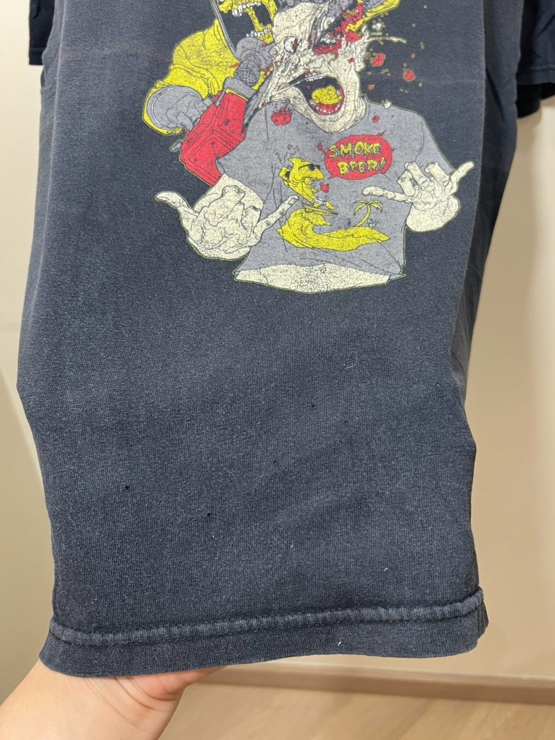 Band Tees × Vintage Vintage 00's Municipal Waste Smoke Beer Promo shirt bnz01 Size US L / EU 52-54 / 3 - 7 Thumbnail
