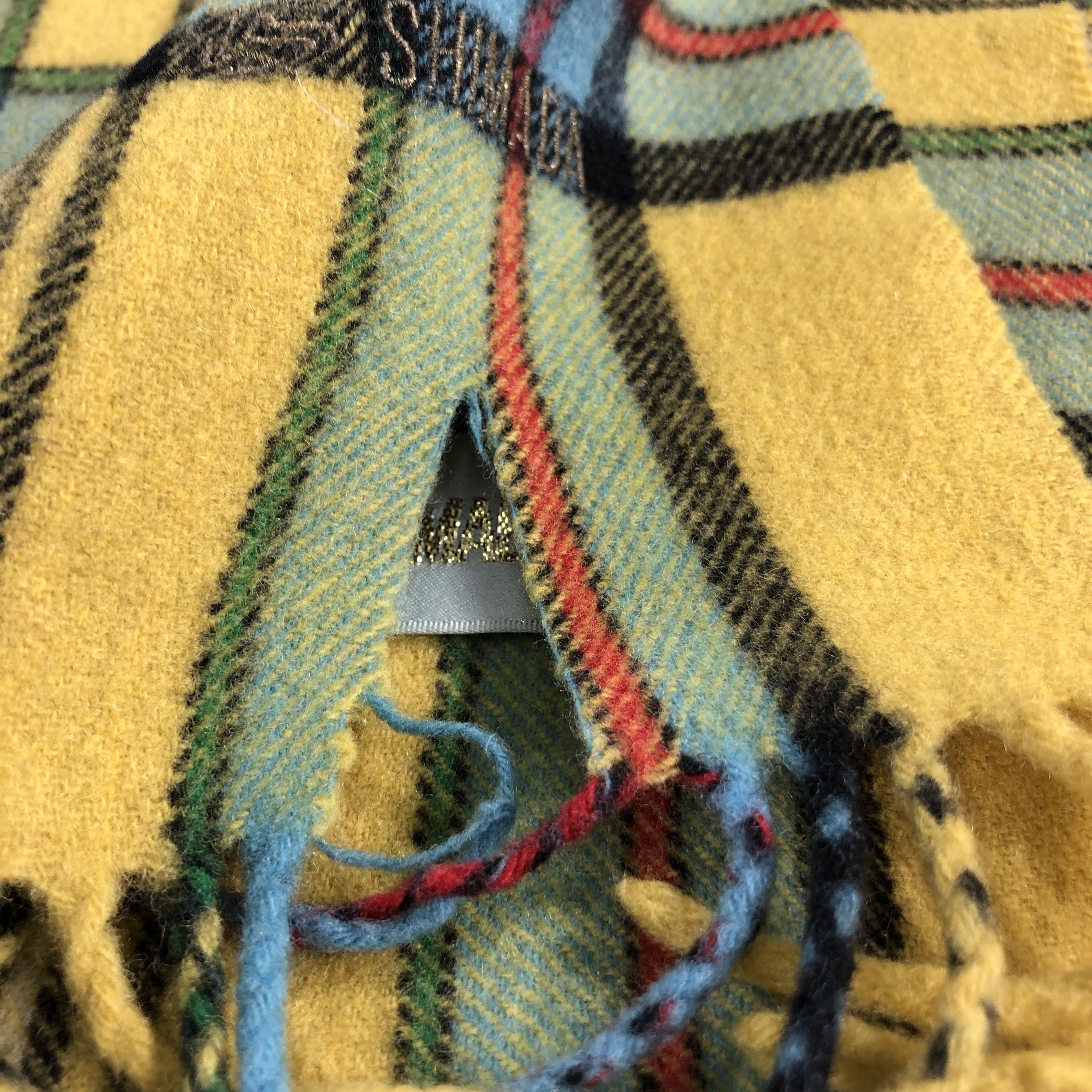 Junko Shimada Junko Shimada Tartan Wool Scarf Muffler V944 Size ONE SIZE - 6 Thumbnail