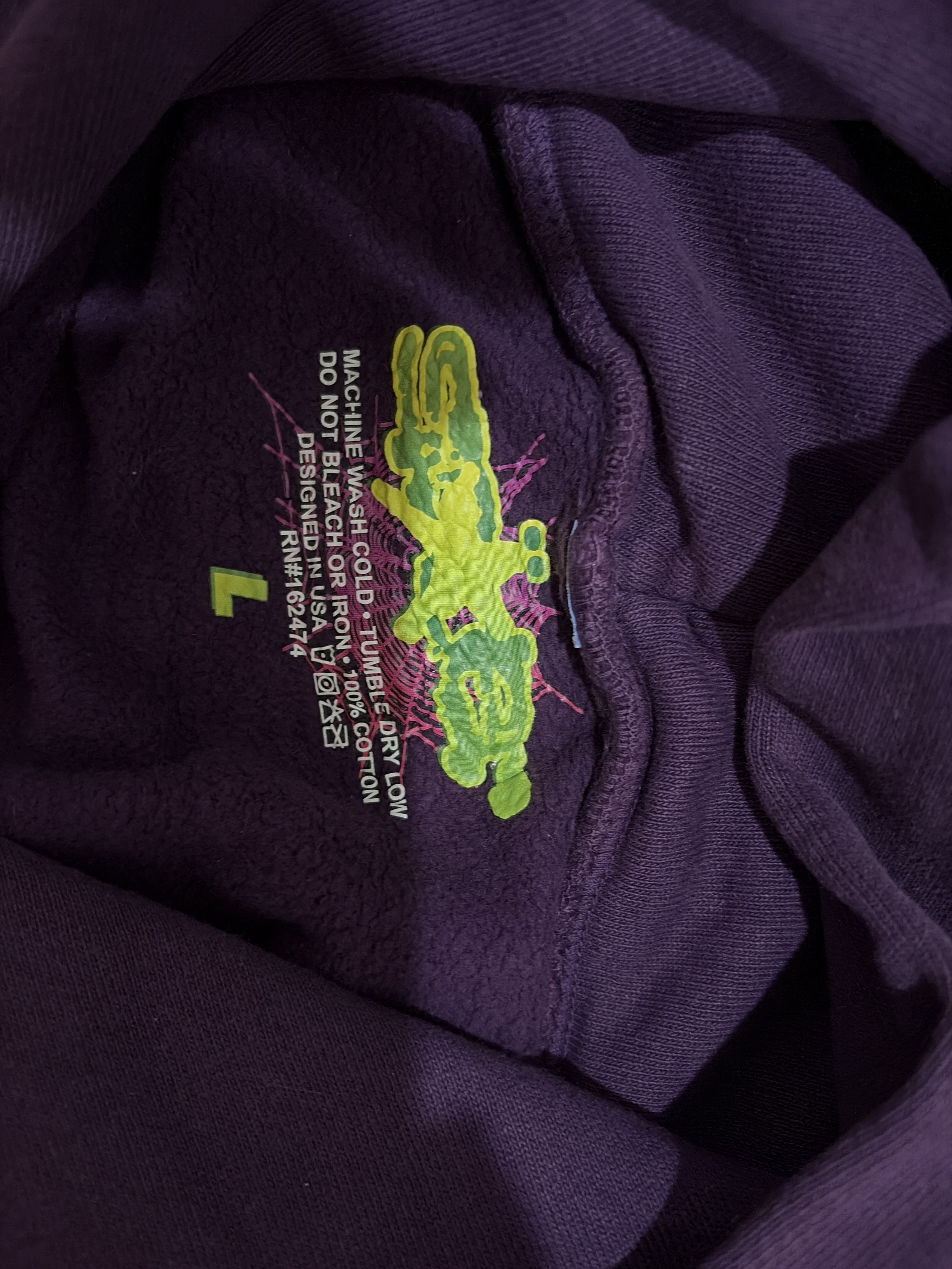 Sp5der Sp5der Web Hoodie - Purple Size US L / EU 52-54 / 3 - 3 Thumbnail