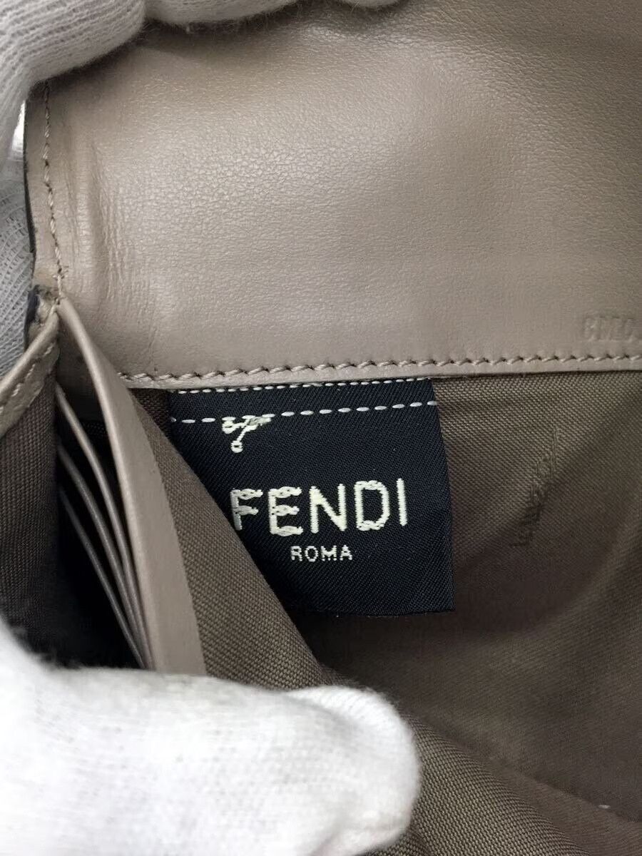 Fendi Fendi Leather Continental Long Wallet Beige Size ONE SIZE - 3 Thumbnail