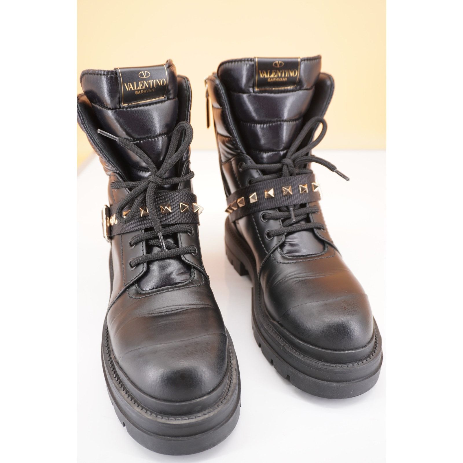 Valentino Valentino Rockstud Combat Ankle Boots Size 36.5 Size US 6.5 / IT 36.5 - 3 Thumbnail