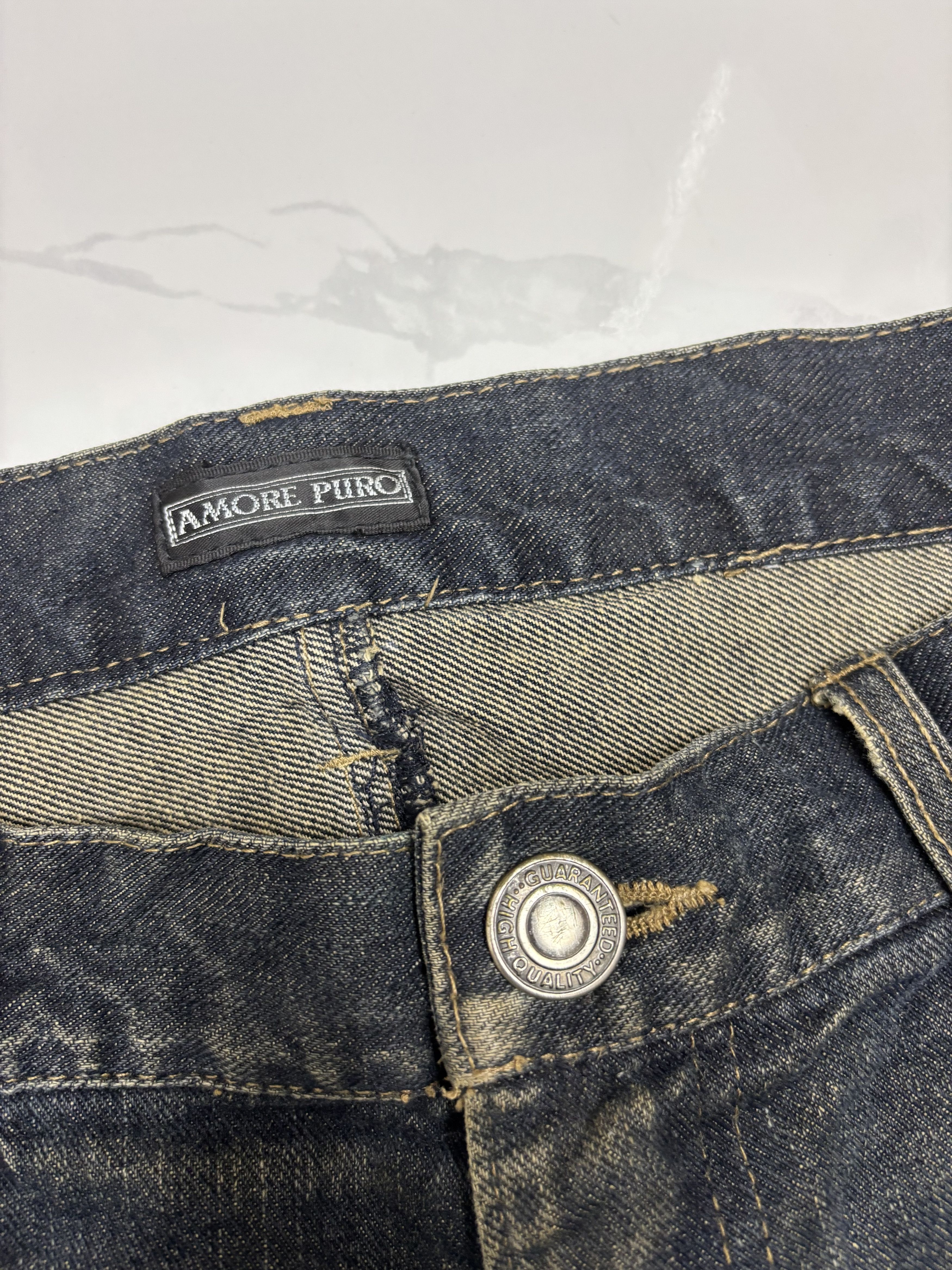 Undercover Vintage Amore Pure Rusty Mud Wash Distressed Denim Jean Size US 35 - 9 Thumbnail