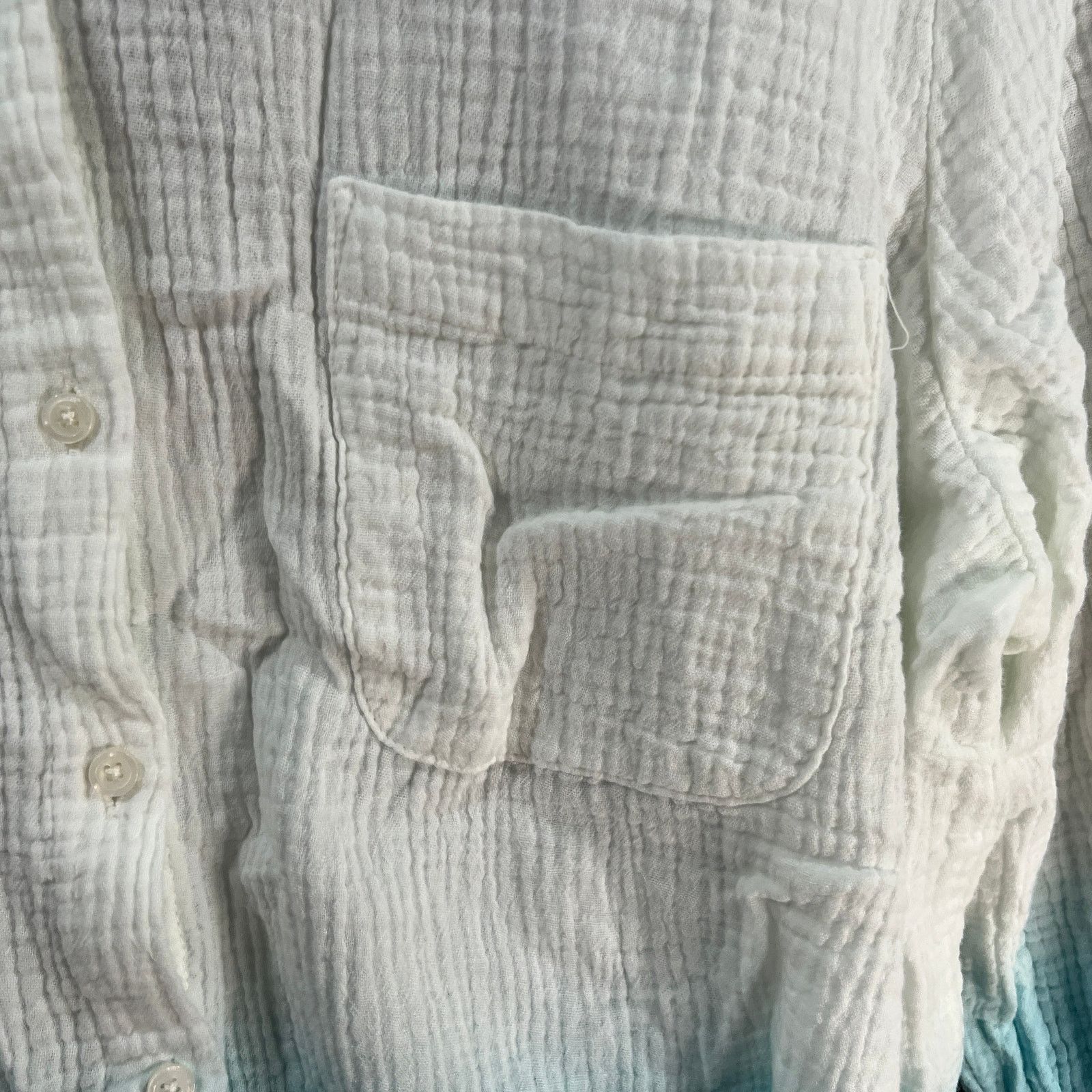 Other Candace Cameron Bure Petite Dip-Dye Button Front Shirt Size M / US 6-8 / IT 42-44 - 8 Thumbnail