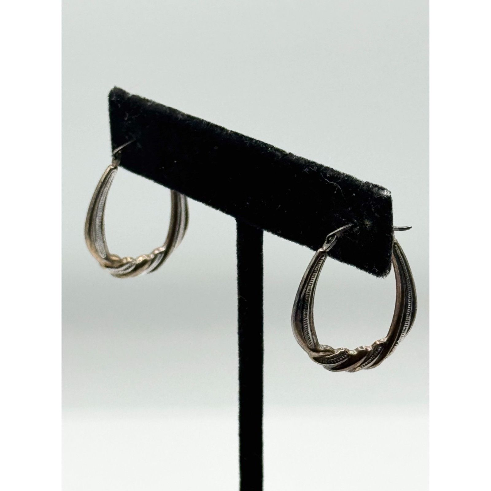Other Vintage 14k 1/20 Gold filled gold & silver hoop earrings Size ONE SIZE - 2 Thumbnail