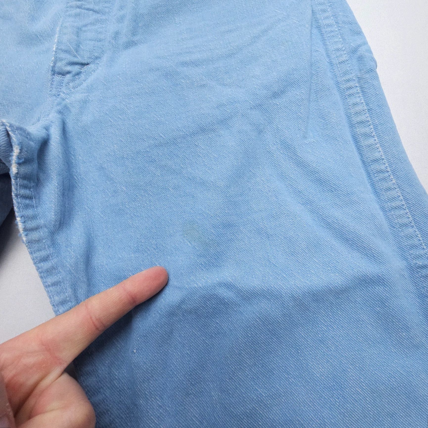 Levi's VINTAGE Levi's Jeans 32 x 30 Light Blue 70s 80s White Tab Straight Denim Mens Regular Blue Comfort Distressed Pockets 5-Pocket Design USA Size US 32 / EU 48 - 5 Thumbnail