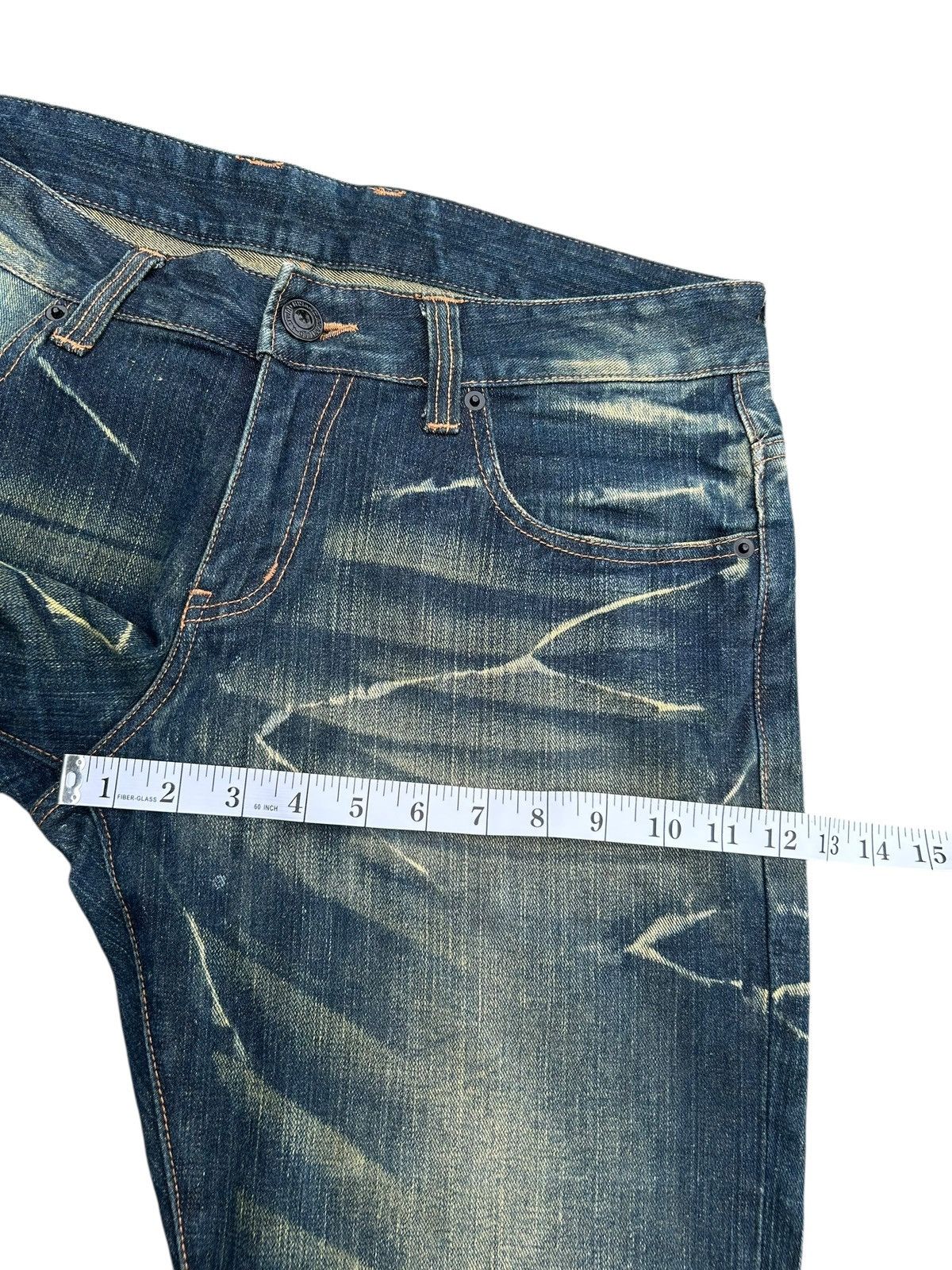 Kapital Soul Of Freedom Japanese Punk Rusty Faded Denim Jeans Size US 36 / EU 52 - 14 Thumbnail