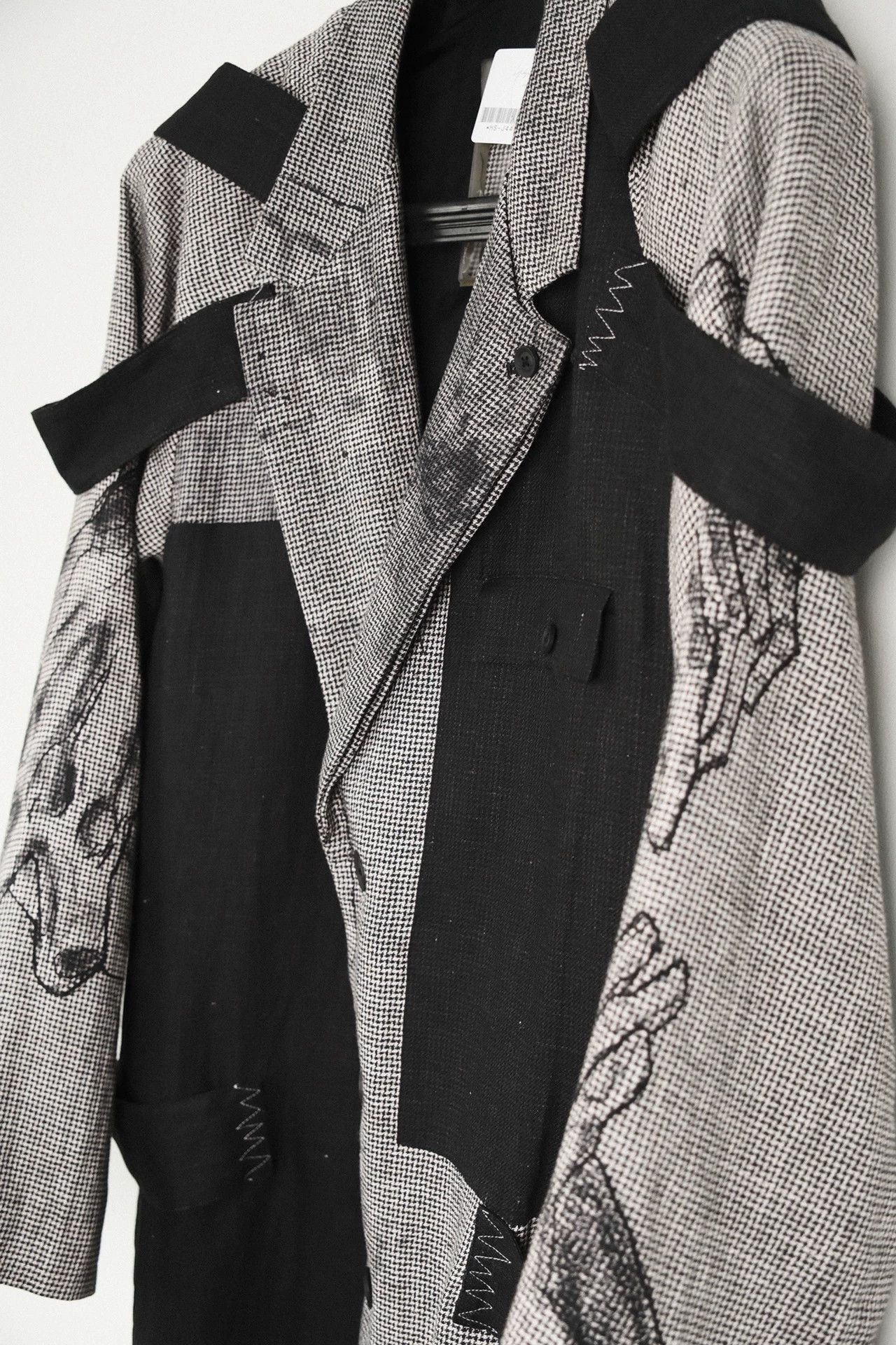 Yohji Yamamoto Yohji Yamamoto 24SS Vintage Hand-Painted Linen Jacket Size US XL / EU 56 / 4 - 6 Thumbnail