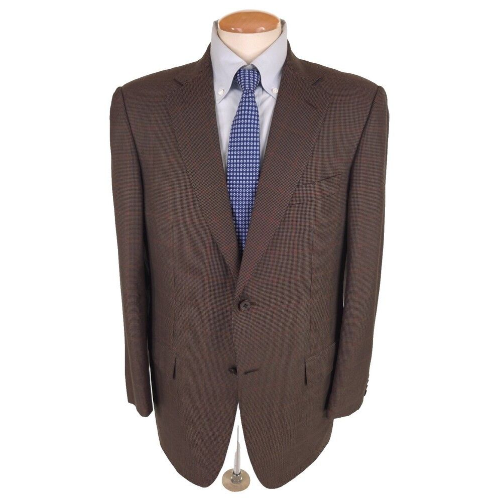 Ermenegildo Zegna Ermenegildo Zegna Houndstooth Fit Rom Blazer 52R 42 Mens Size 42R - 1 Thumbnail