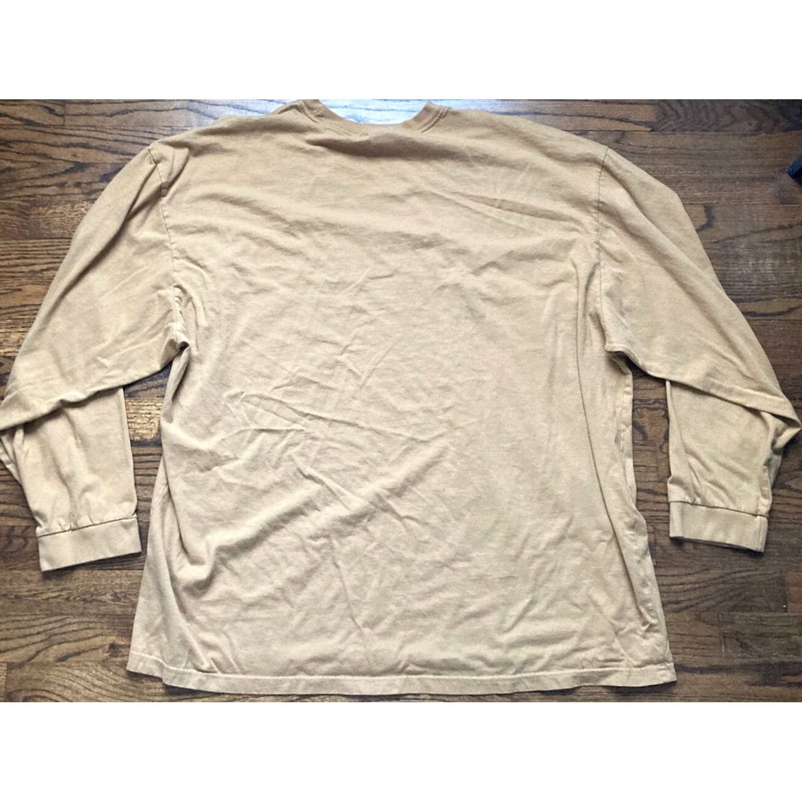 Vintage VINTAGE Marithe Francois Girbaud Logo Embroidered Long Sleeve Shirt 3XL Mens Yellow Cotton Knit Oversized T-Shirt Size US XXL / EU 58 / 5 - 6 Thumbnail