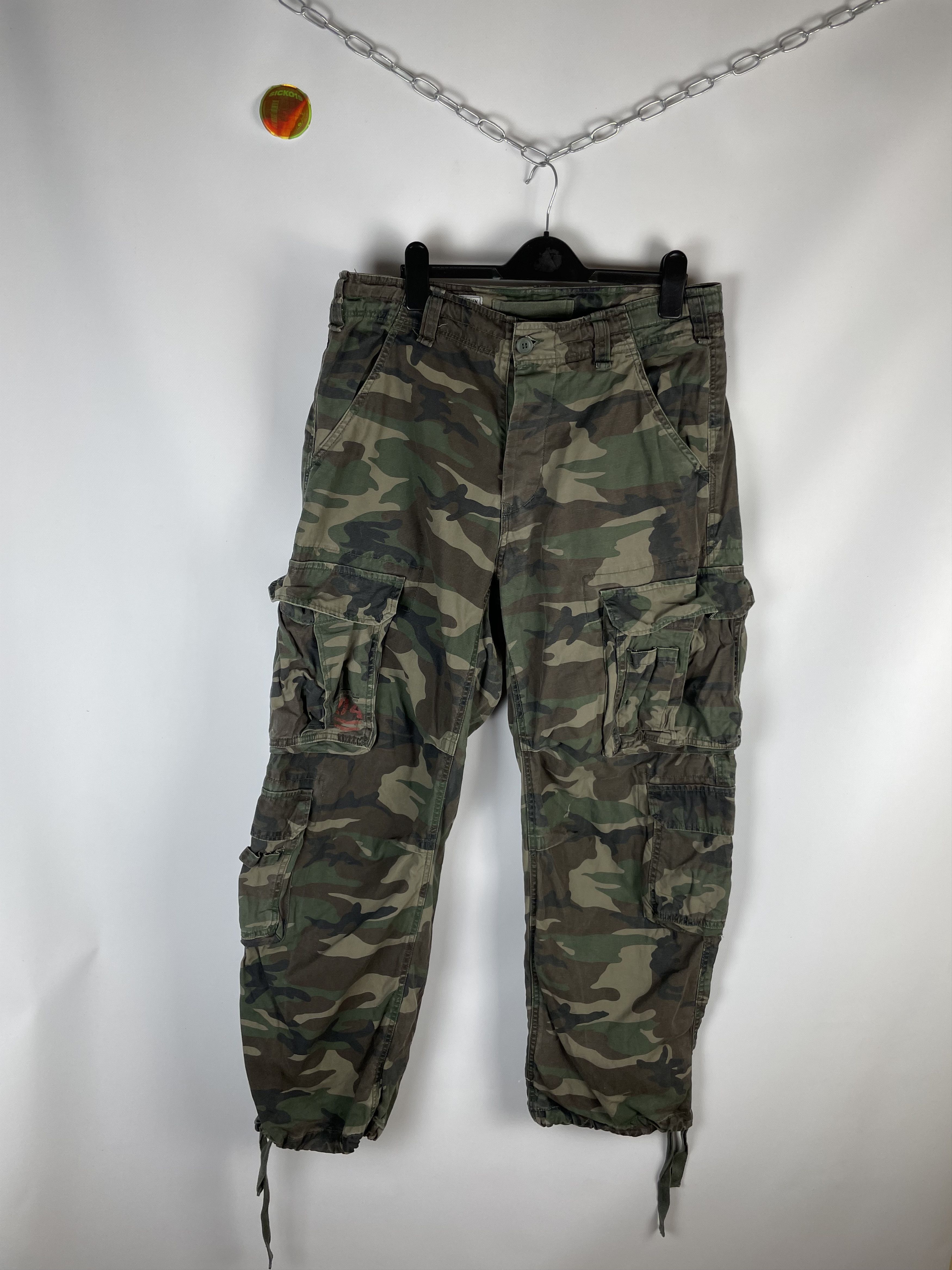 Japanese Brand Surplus Tex Cargo Pants Multipocket Baggy Size US 34 / EU 50 - 2 Thumbnail