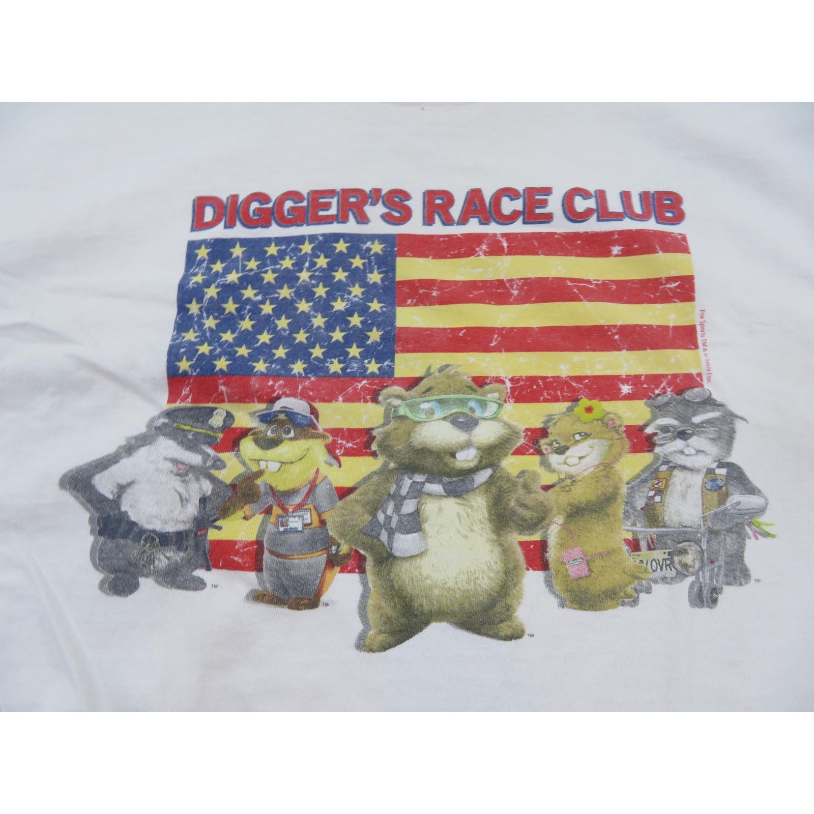 Chase Authentics Y2K Nascar Digger Race Club Fox Sports White T-shirt Sz 2XL Size US XXL / EU 58 / 5 - 2 Thumbnail