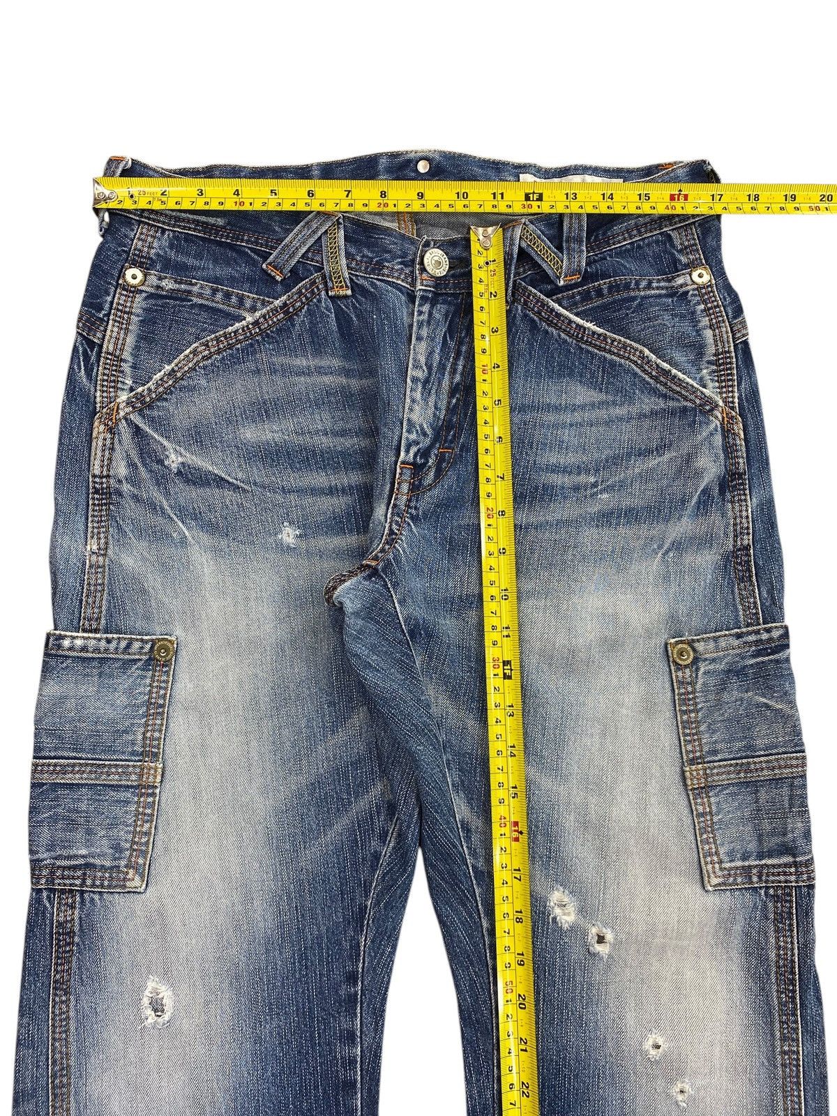 Japanese Brand Vintage Japanese Brand Genoese 2 side Pocket Loose Jeans Size US 34 / EU 50 - 9 Thumbnail