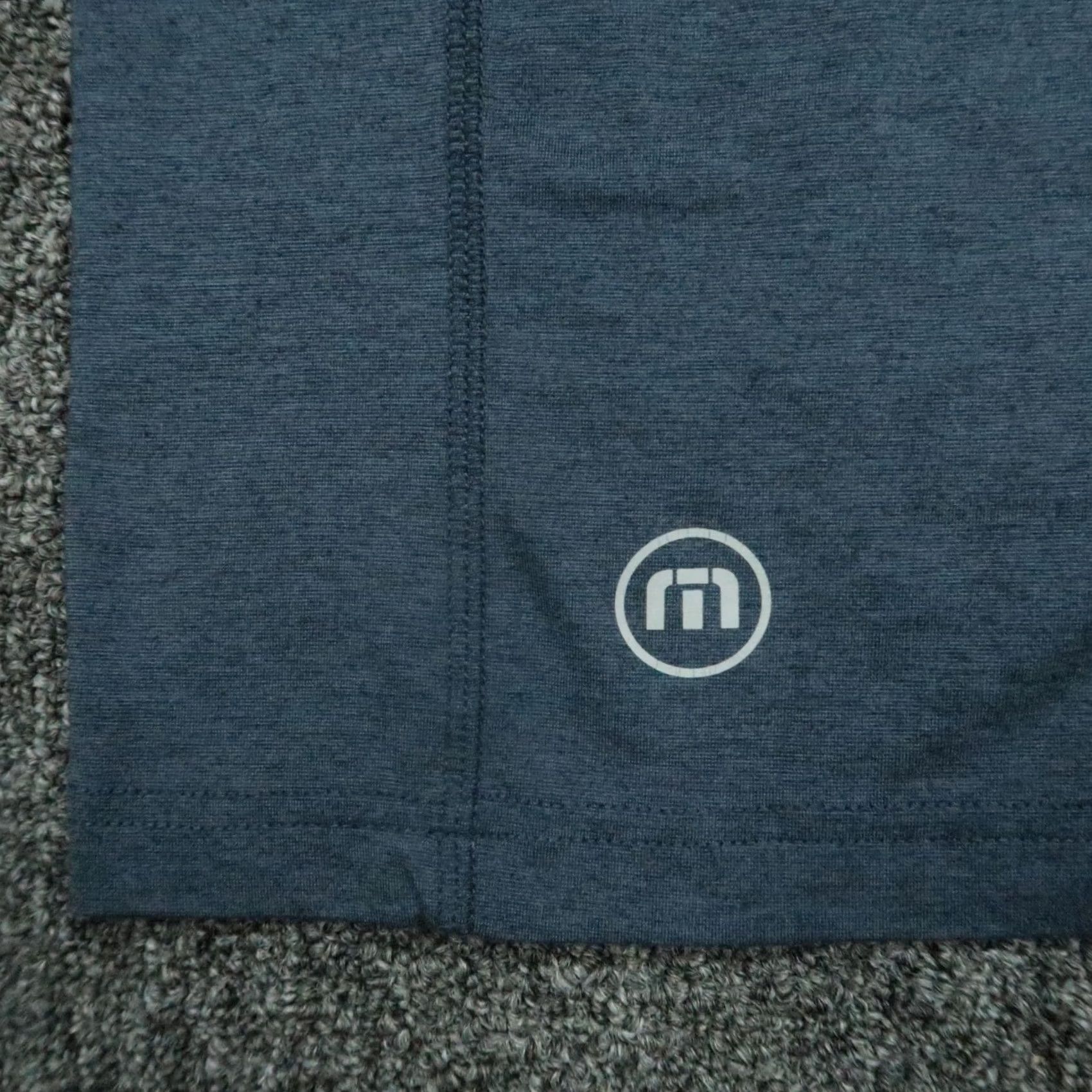 TravisMathew Travis Mathew Pullover Mens 2XL Blue Quarter Zip Striped Stretch 1/4 Zip Lightweight Golf Casual Activewear Size US XXL / EU 58 / 5 - 4 Thumbnail