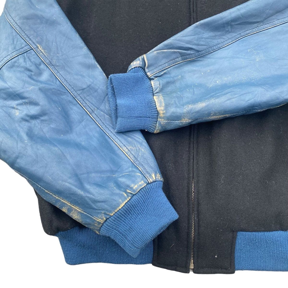 Kenzo 1980s Kenzo Wool Leather jacket Size US L / EU 52-54 / 3 - 4 Thumbnail