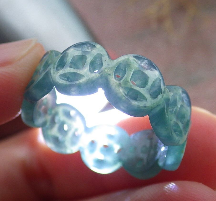 Other 108635 VS Certified Jadeite Jade Ring OLD Money Circle NO.9 Size ONE SIZE - 6 Thumbnail
