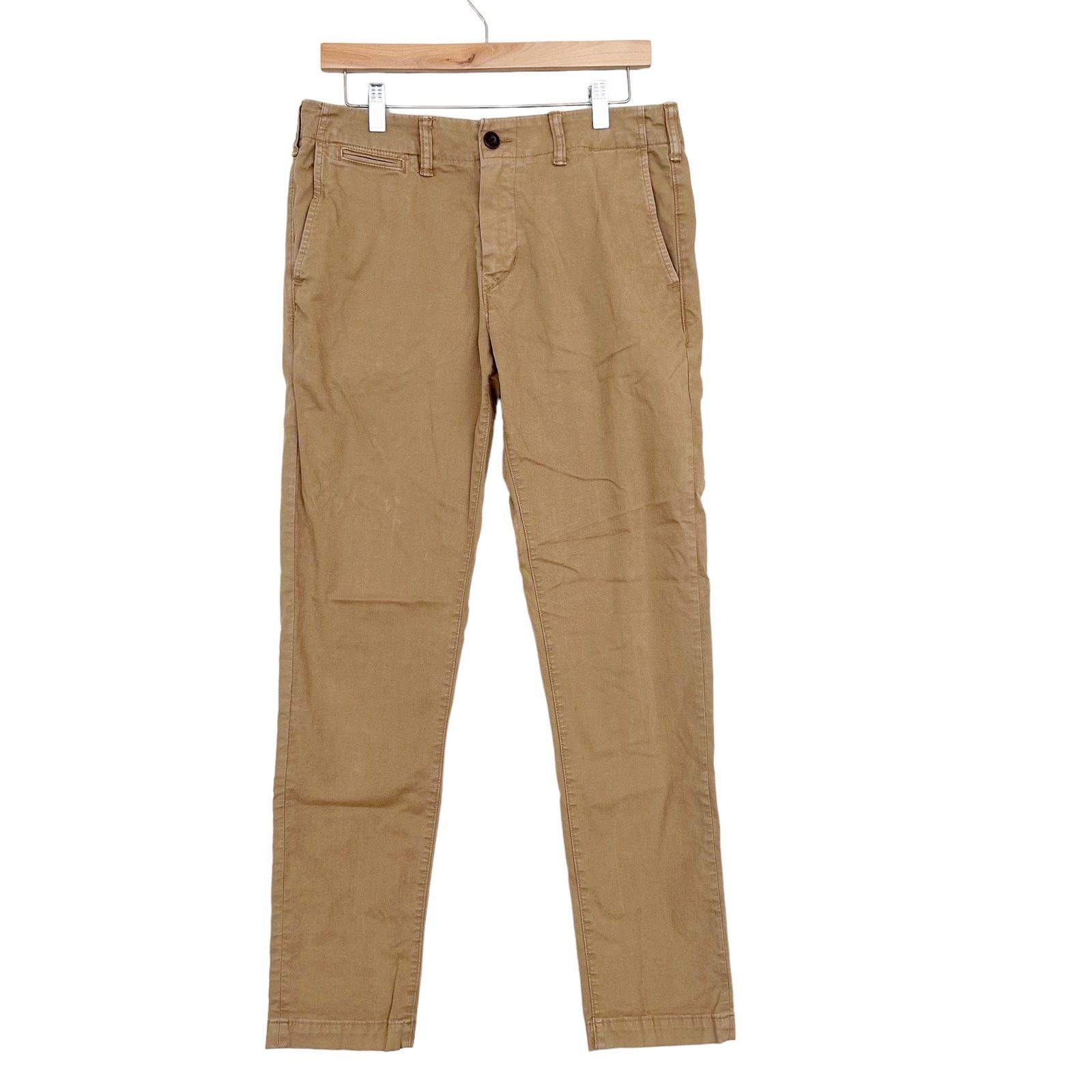 American Eagle Outfitters American Eagle Athletic Skinny Tan Pants Sz 31x32 Size US 31 - 1 Thumbnail