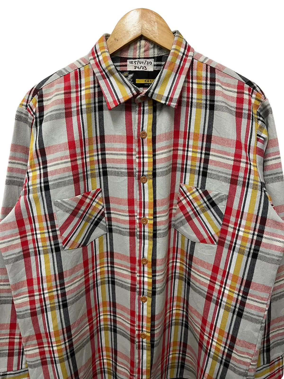 Fat Tokyo × Flannel × Japanese Brand FAT Tokyo Railroad heavyweight flannel shirt Size XL / US 12-14 / IT 48-50 - 2 Thumbnail