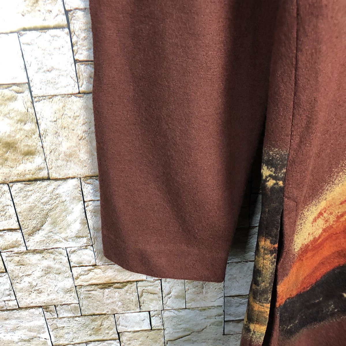 Homespun Knitwear Kaorgin art painting vintage Brown Knitwear #A300 Size US M / EU 48-50 / 2 - 7 Thumbnail
