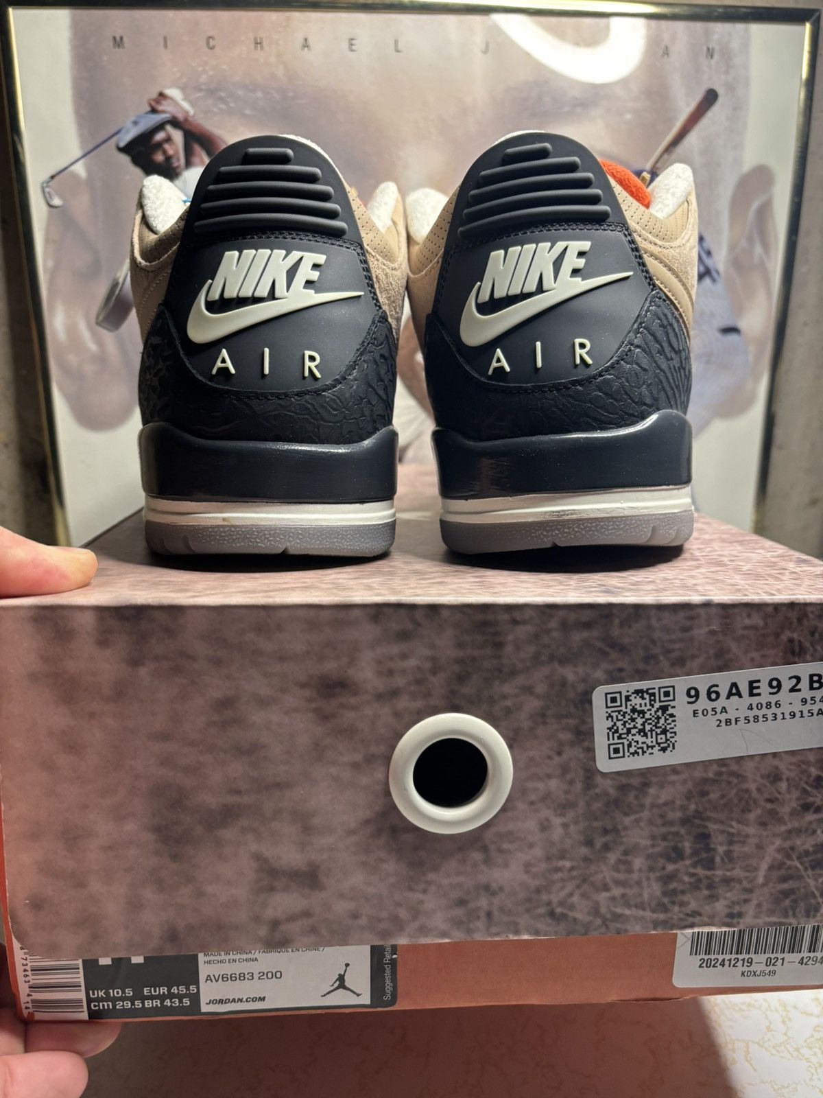 Jordan Brand Air Jordan 3 Retro JTH Size US 11.5 / EU 44-45 - 7 Thumbnail