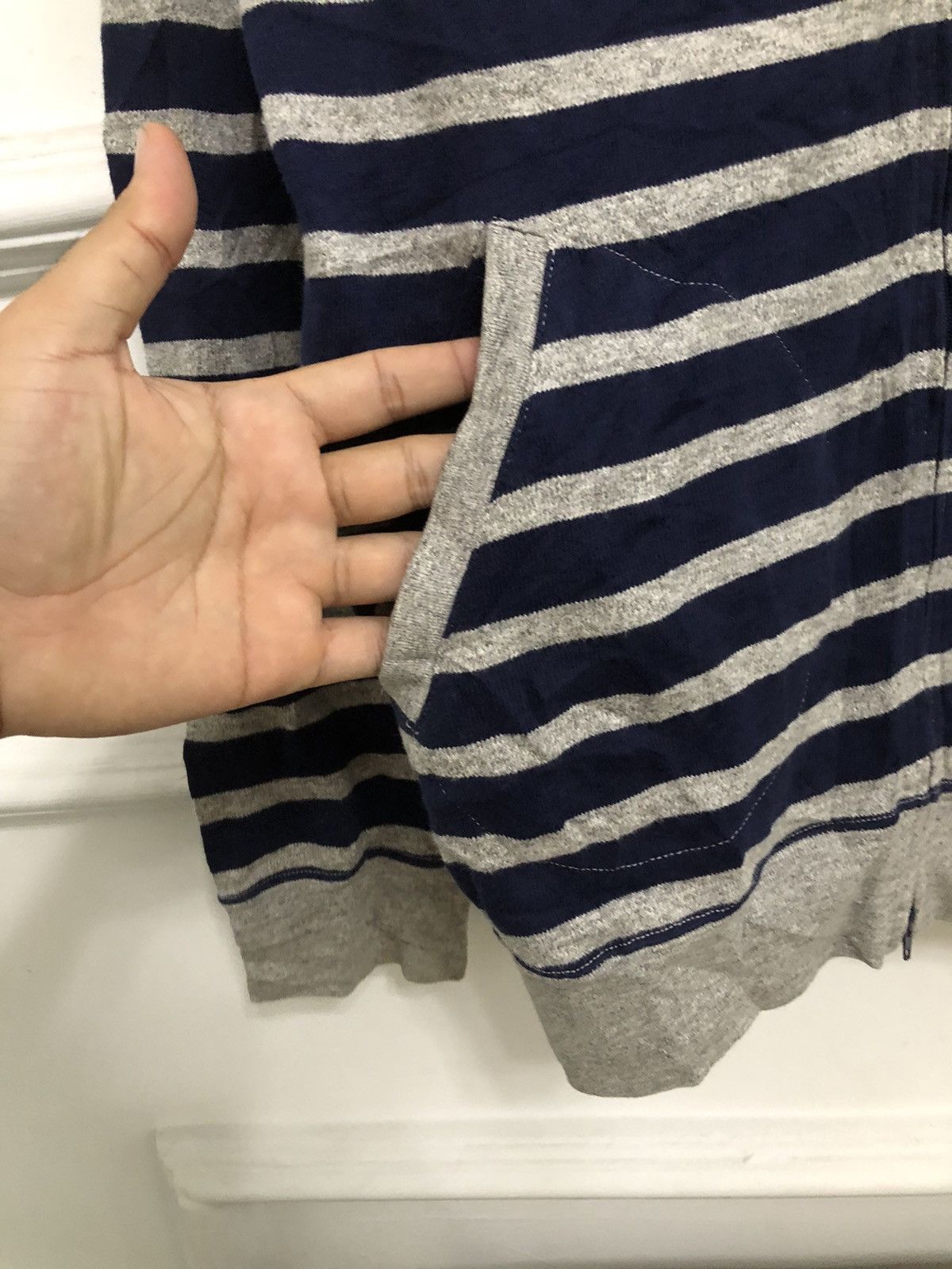 Blue Blue Japan Blue Blue Japan Stripe Zip Hoodie Size US M / EU 48-50 / 2 - 5 Thumbnail