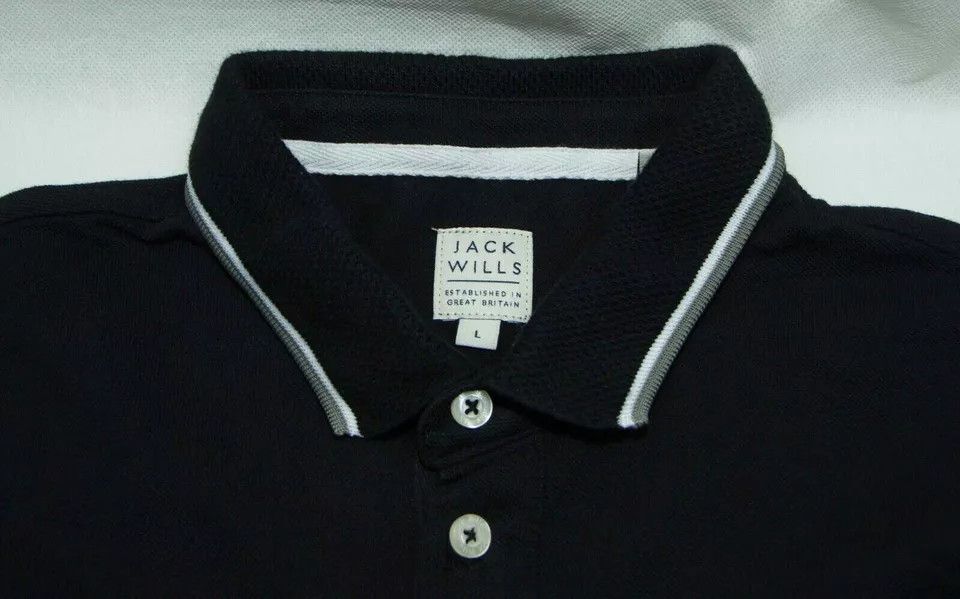 Jack Wills Jack Wills mens polo top cotton size M-L (LABEL L) Size US L / EU 52-54 / 3 - 4 Thumbnail