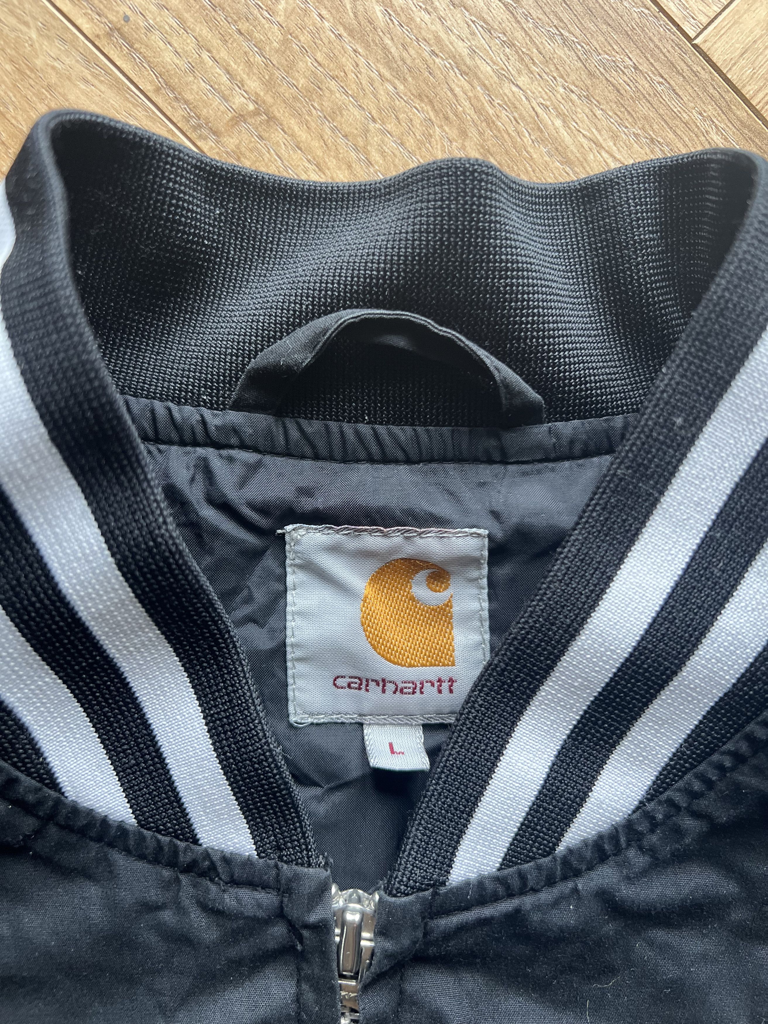 Carhartt × Carhartt Wip × Vintage CARHARTT VINTAGE BOMBER BATTERY BLACK JACKET 90s L Size US L / EU 52-54 / 3 - 3 Thumbnail