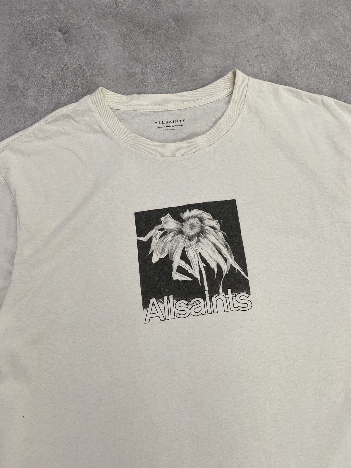 Allsaints Vintage Luxury Oversized T-Shirt ALLSAINTS Dead Flower 🥀 Size US L / EU 52-54 / 3 - 2 Thumbnail