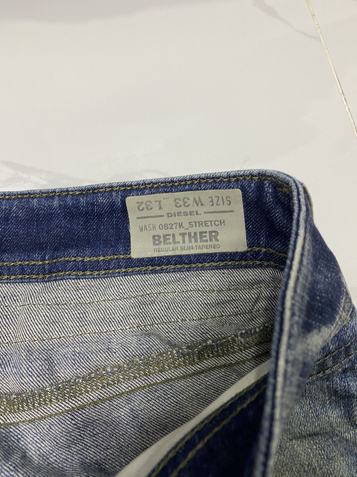 Diesel 🔥DIESEL RIPS DISTRESSED DENIM JEANS Size US 34 / EU 50 - 8 Thumbnail