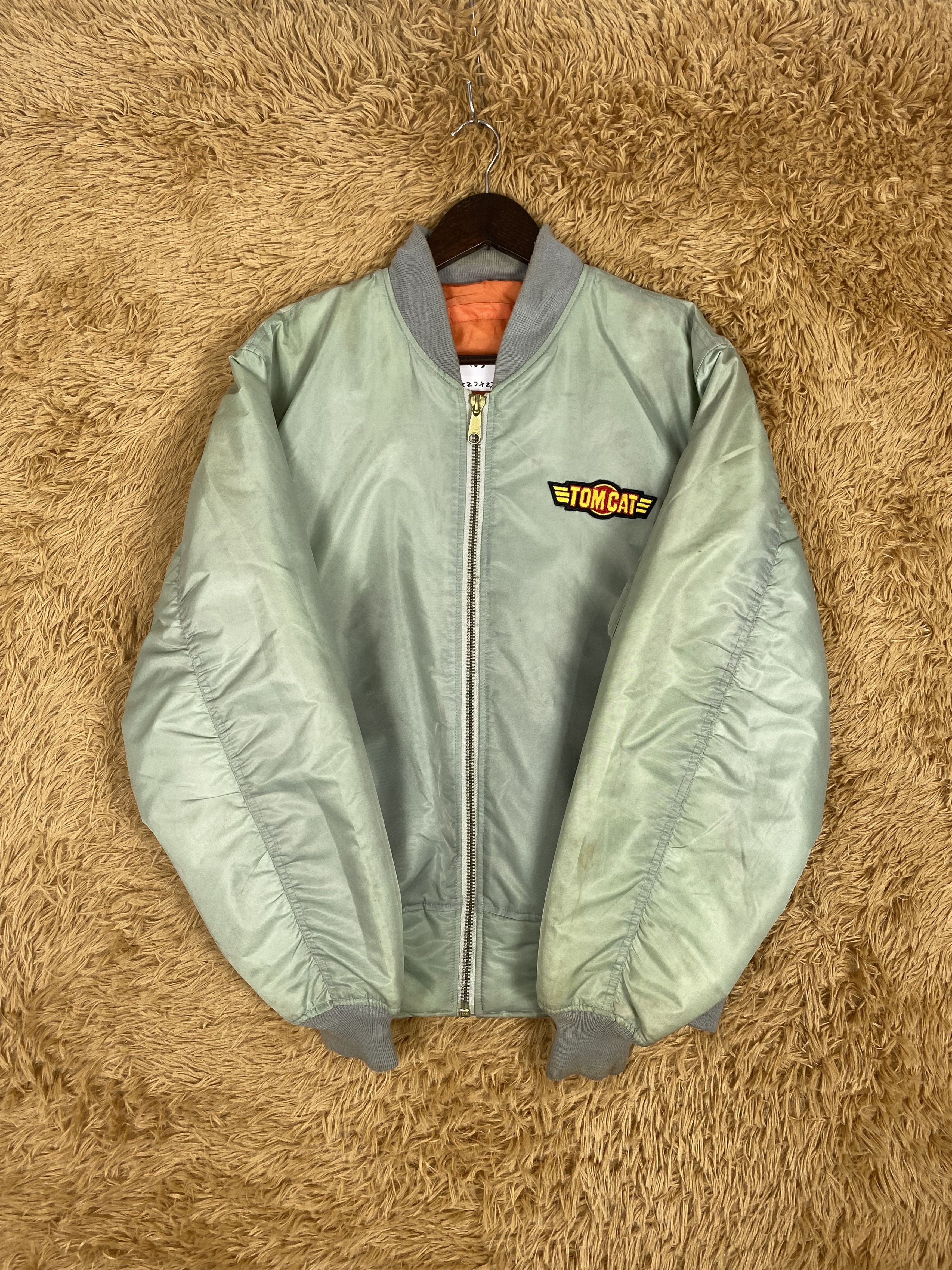Vintage Vintage Tom Cat Big Logo Bombers Jacket PJ2488 Size US L / EU 52-54 / 3 - 2 Thumbnail