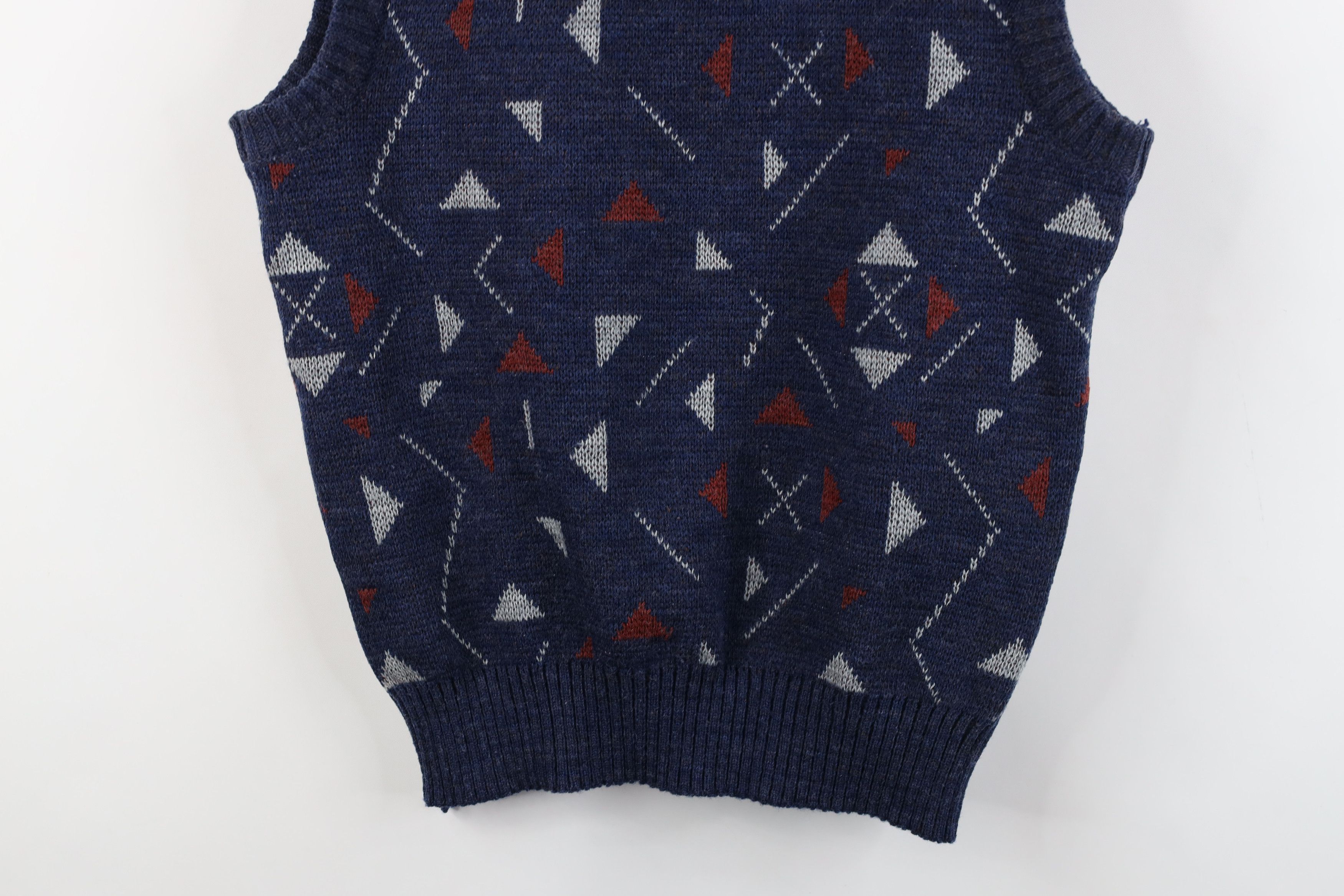 Vintage Vintage 90s Streetwear Blend Geometric Knit Sweater Vest Size M / US 6-8 / IT 42-44 - 11 Thumbnail