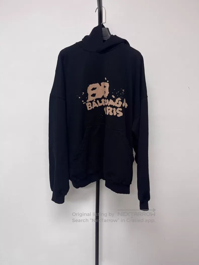Other Balenciaga Logo Printed Hooded Casual Sweatshirt Size US M / EU 48-50 / 2 - 1 Thumbnail