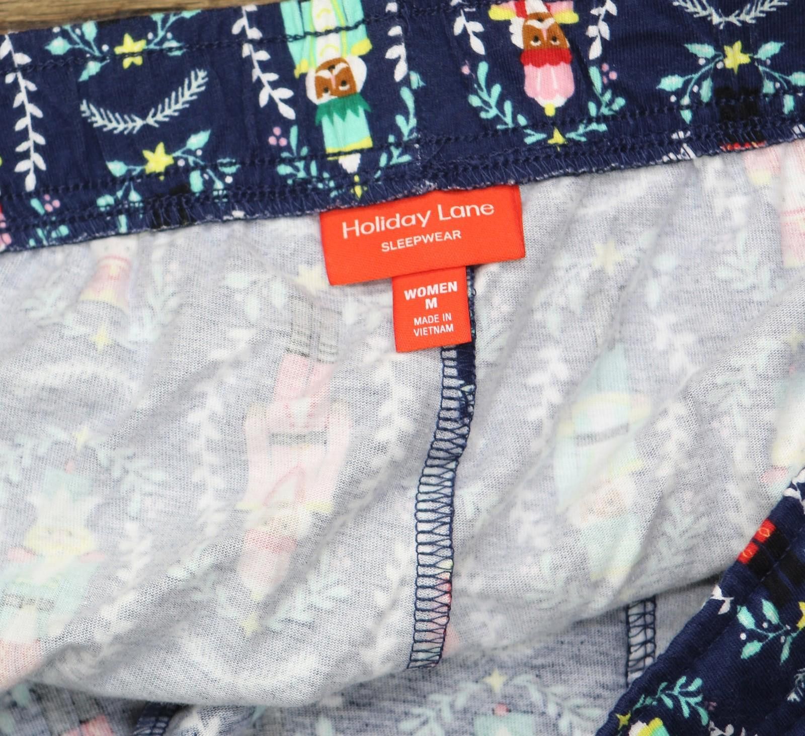 Other New Holiday Lane Christmas Cotton Pajama Pants Navy Blue M Size 32" / US 10 / IT 46 - 3 Thumbnail